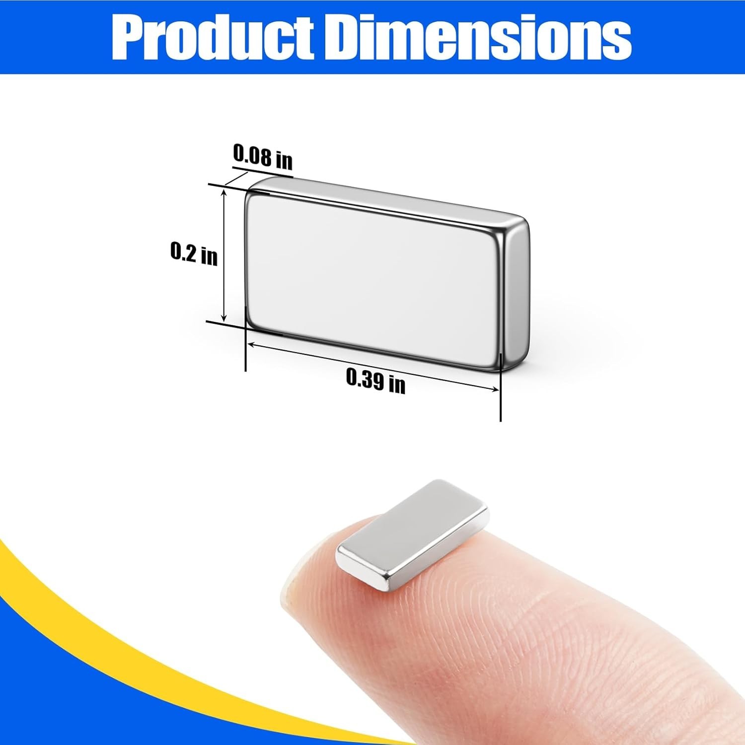 100Pcs Strong Neodymium Magnets Bar, Heavy Duty Rare Earth Magnets, Rectangul…