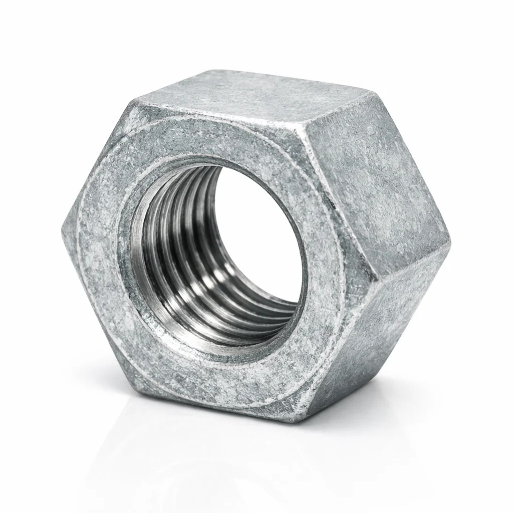 BULK BOX! 5/8″-11 Heavy Hex Nuts A563 Grade A Coarse HDG 400pcs
