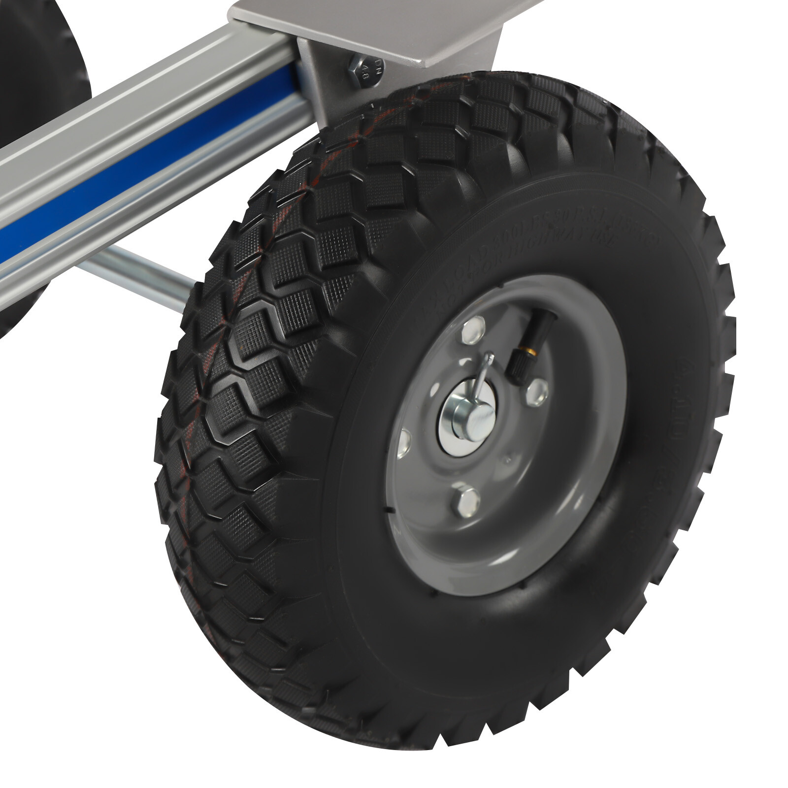 Aluminum Alloy Hand Truck Cart Heavy Duty Dolly with Rubber Wheels 440lbs/500lbs