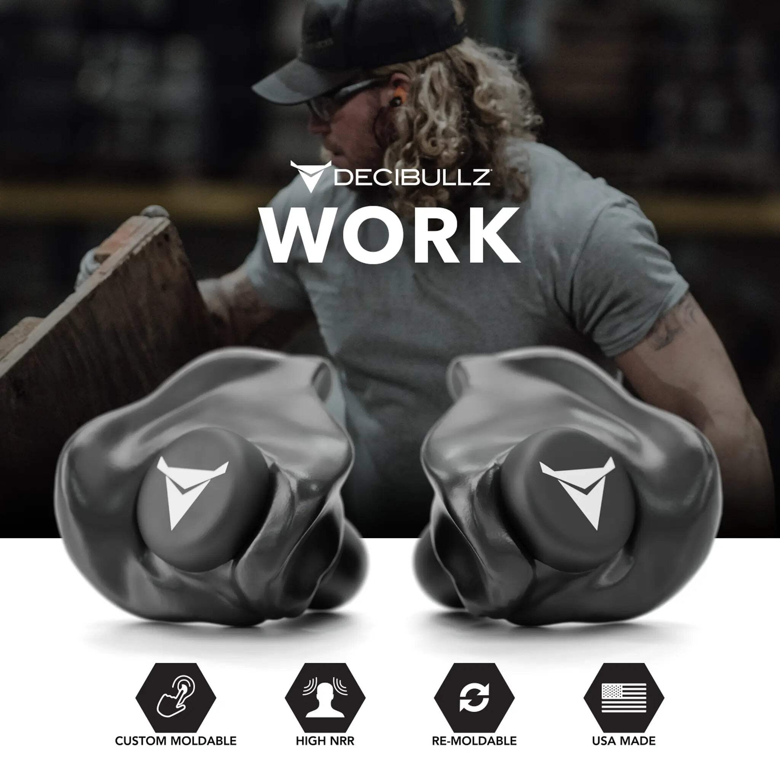 Custom Molded Earplugs 31dB NRR