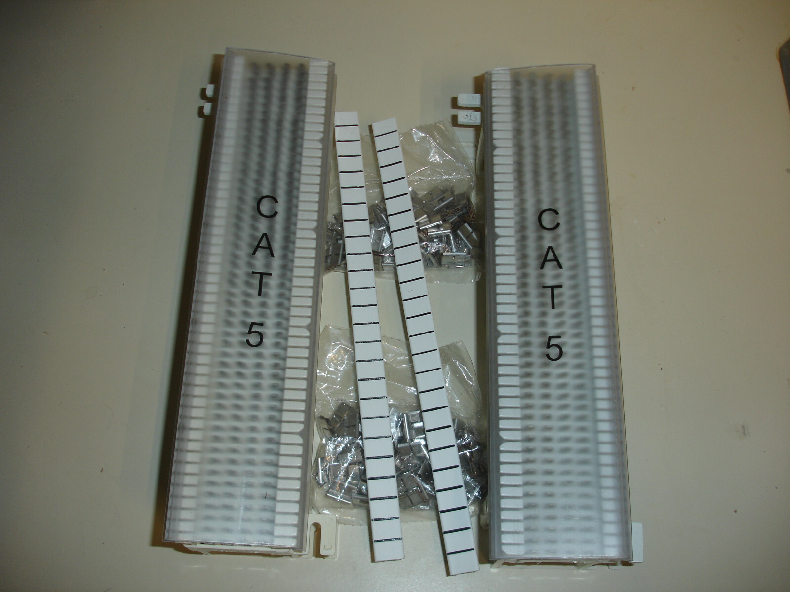 Qnty TWO 66M 50 pair Punch Split Blocks,Covers, Standoffs & bridge clips + tool
