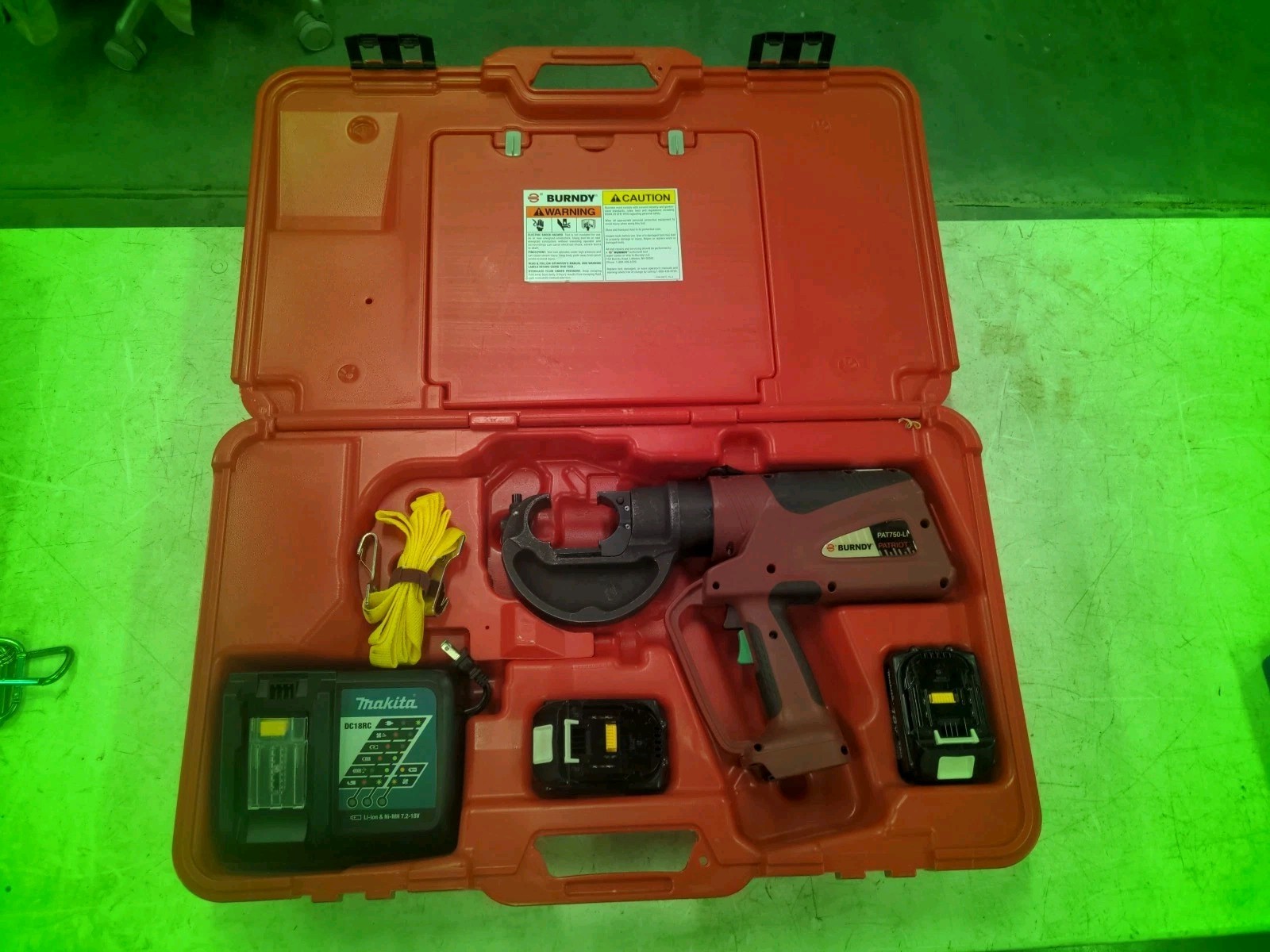 Burndy Patriot PAT750-LI Hydraulic Battery Operated Crimping Tool