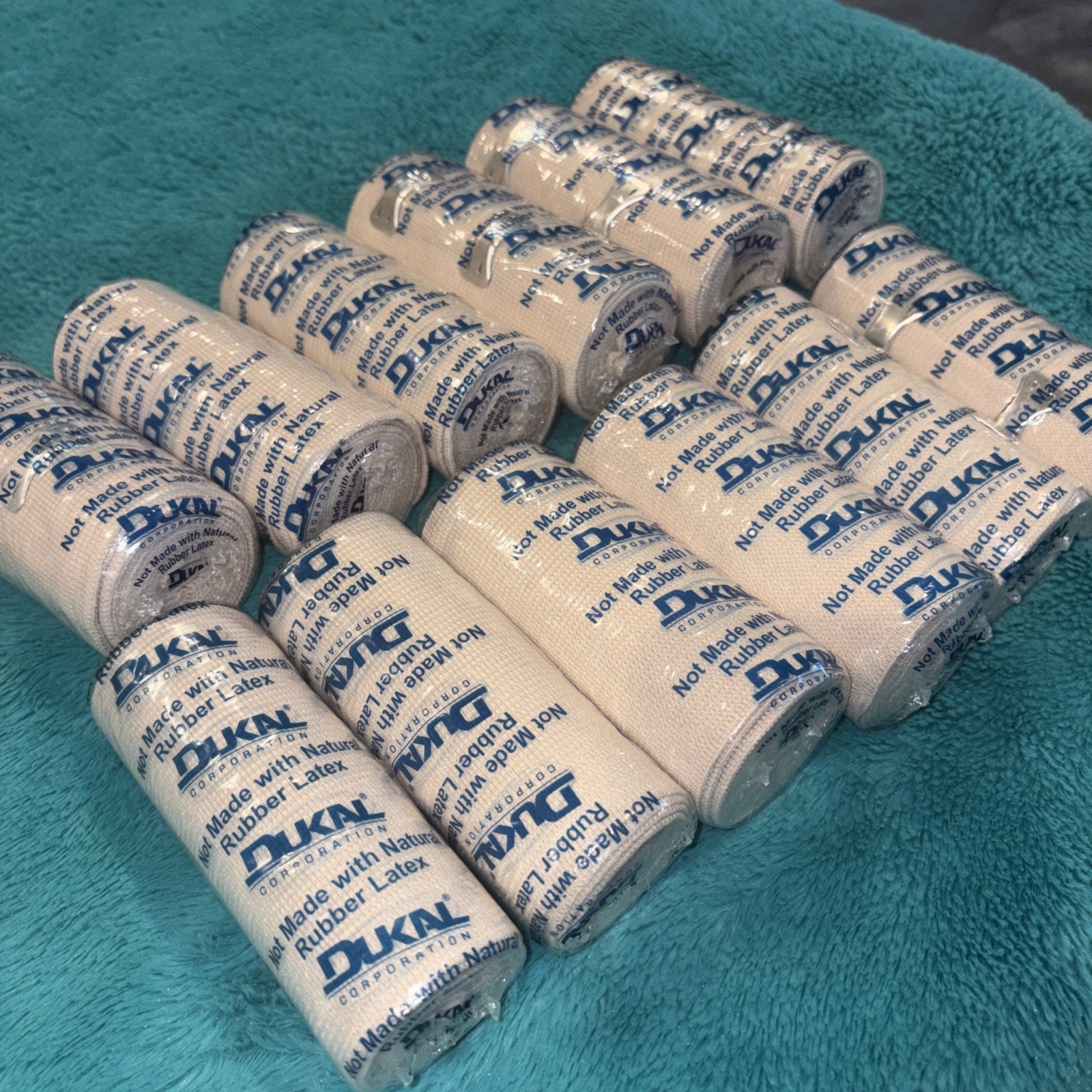 Lot of 12 Dukal Bandage Elastic Bandages Clip Closure Beige #2