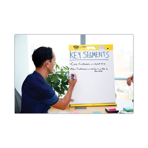 Post-it Super Sticky Tabletop Easel Pad, Unruled, (20) White 20×23 Sheets