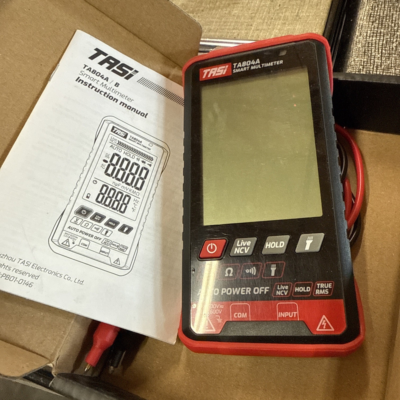 Digital Multimeter Ohmmeter Ammeter Voltmeter Auto Range Test AC/DC Voltage Tool