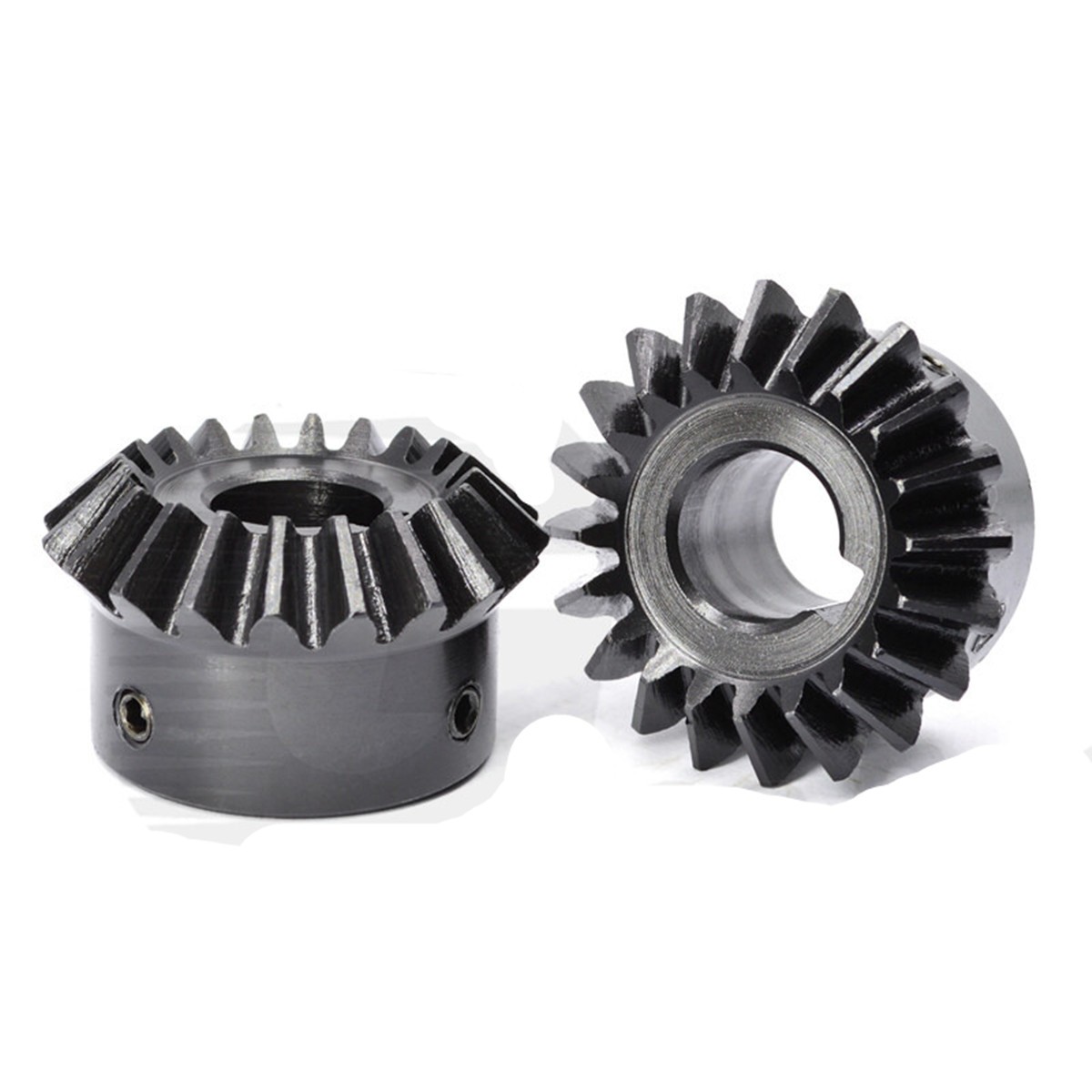 Bevel Gear Set C45 Steel Module 1/1.5/2/2.5/3 90° 1:1 Pairing 15/20/25/30 Tooth