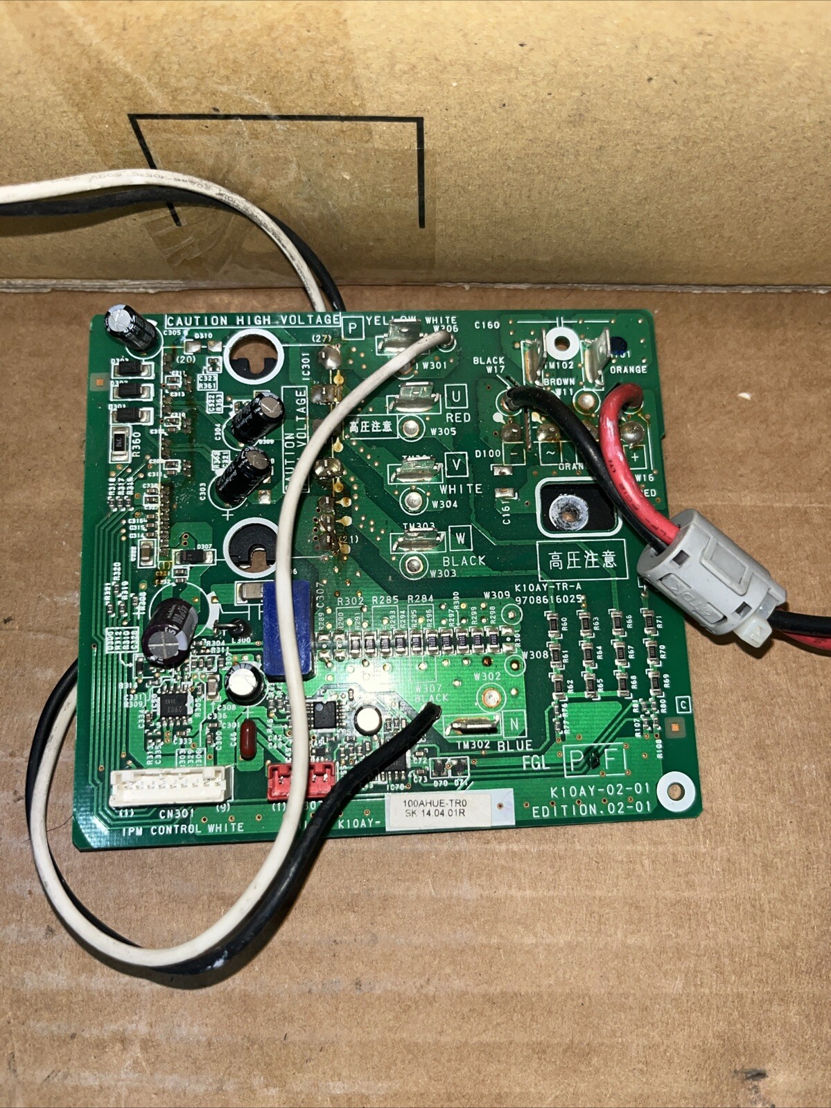 Fujitsu K10AY-02-01 Control Board K10AY-TR-A 9708616025 Mini Split 100AHUE-TR0
