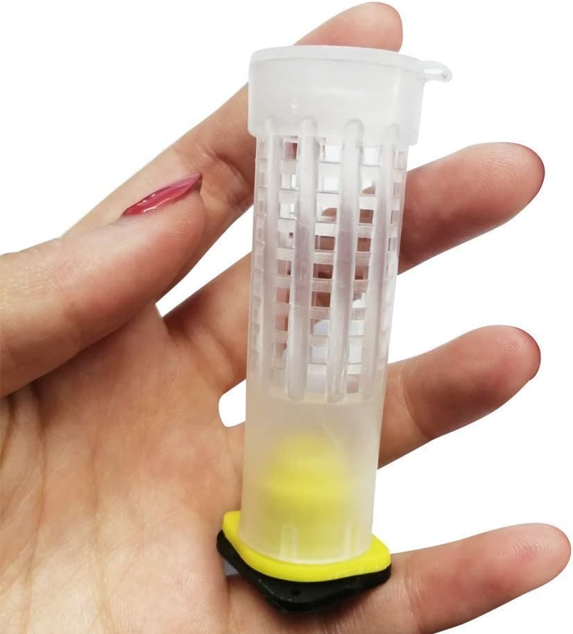 Beekeeping Rearing Cup Kit—Queen Bee Roller Cage 20pcs Equipment Insects…