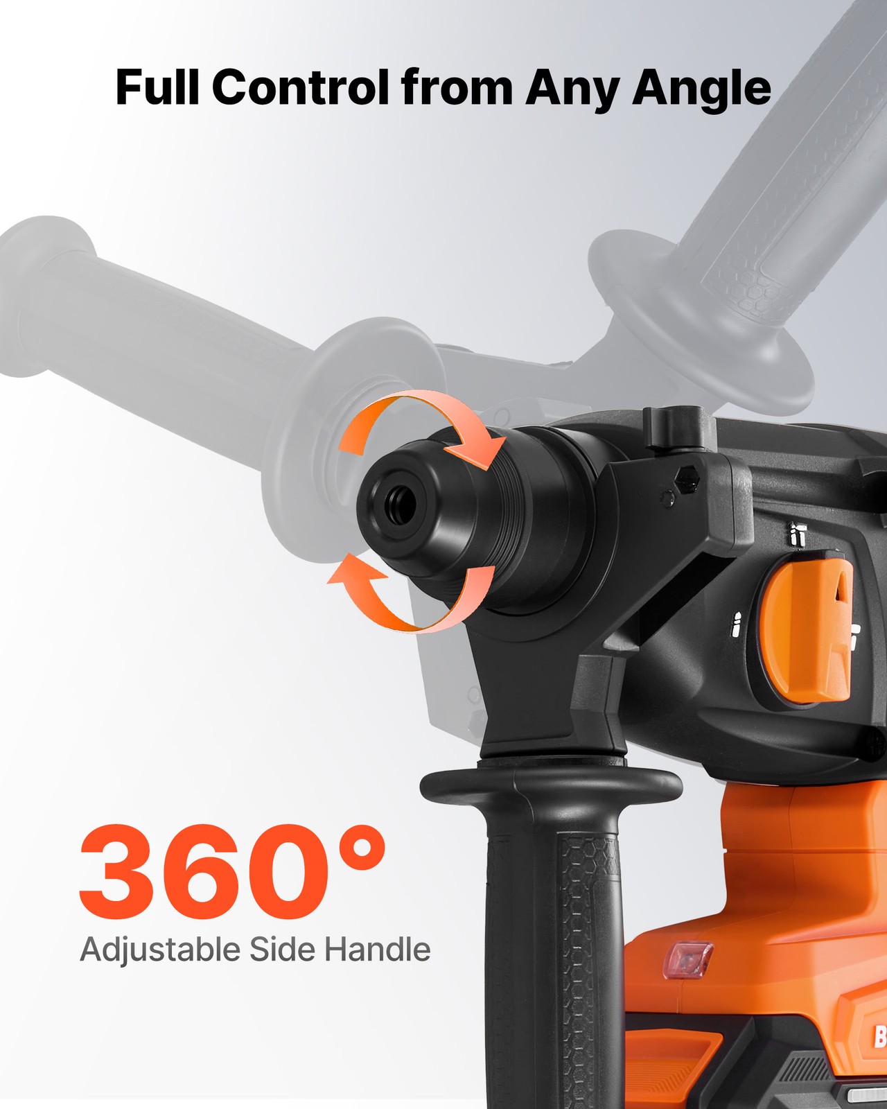 VEVOR Rotary Hammer Drill 7/8 in SDS-Plus Cordless 20V for Concrete and Masonry