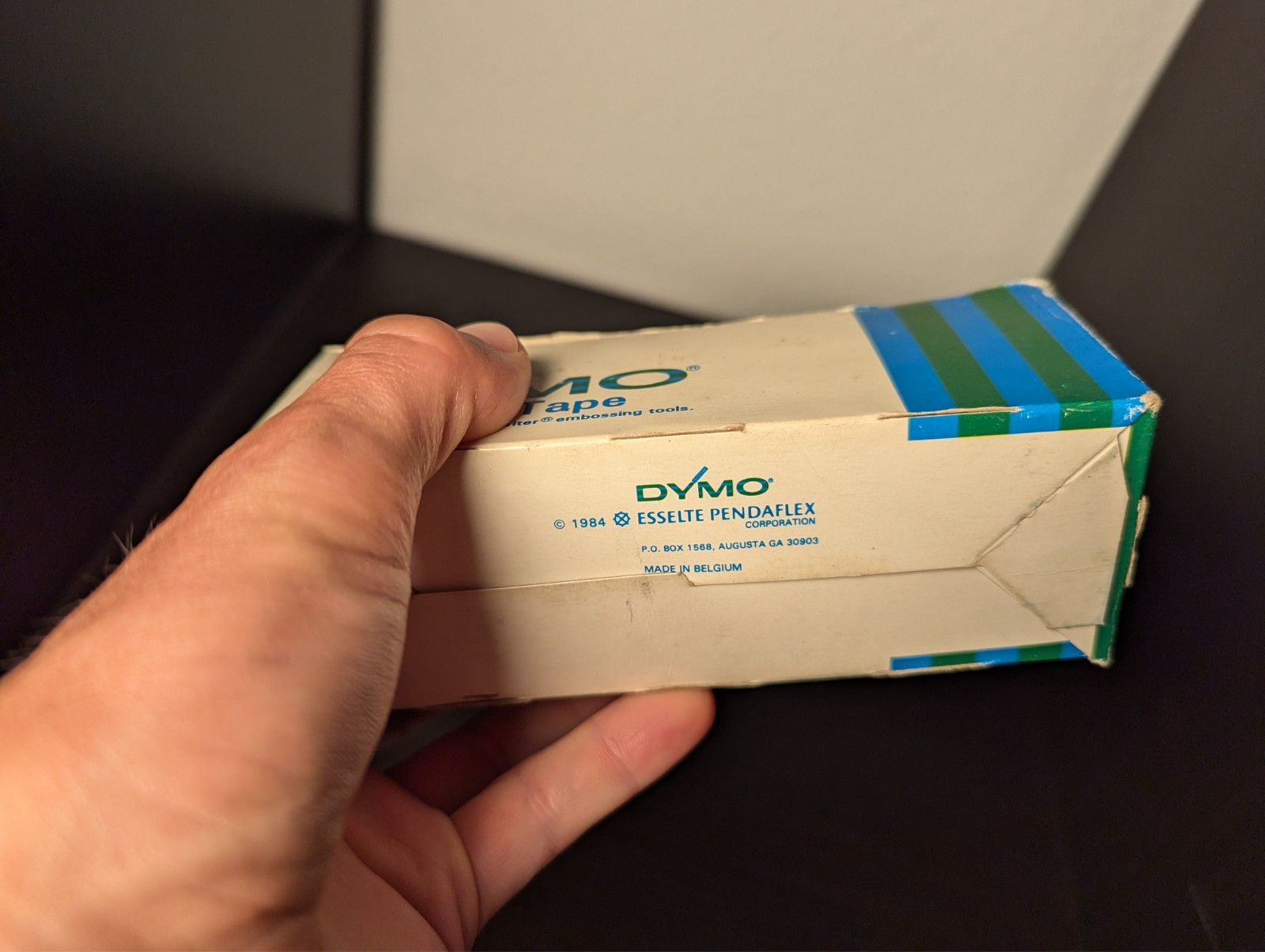 Vintage Dymo Labeling Tape | 1/2″ X 12′ | Glossy Red | 10 Rolls | Original Box