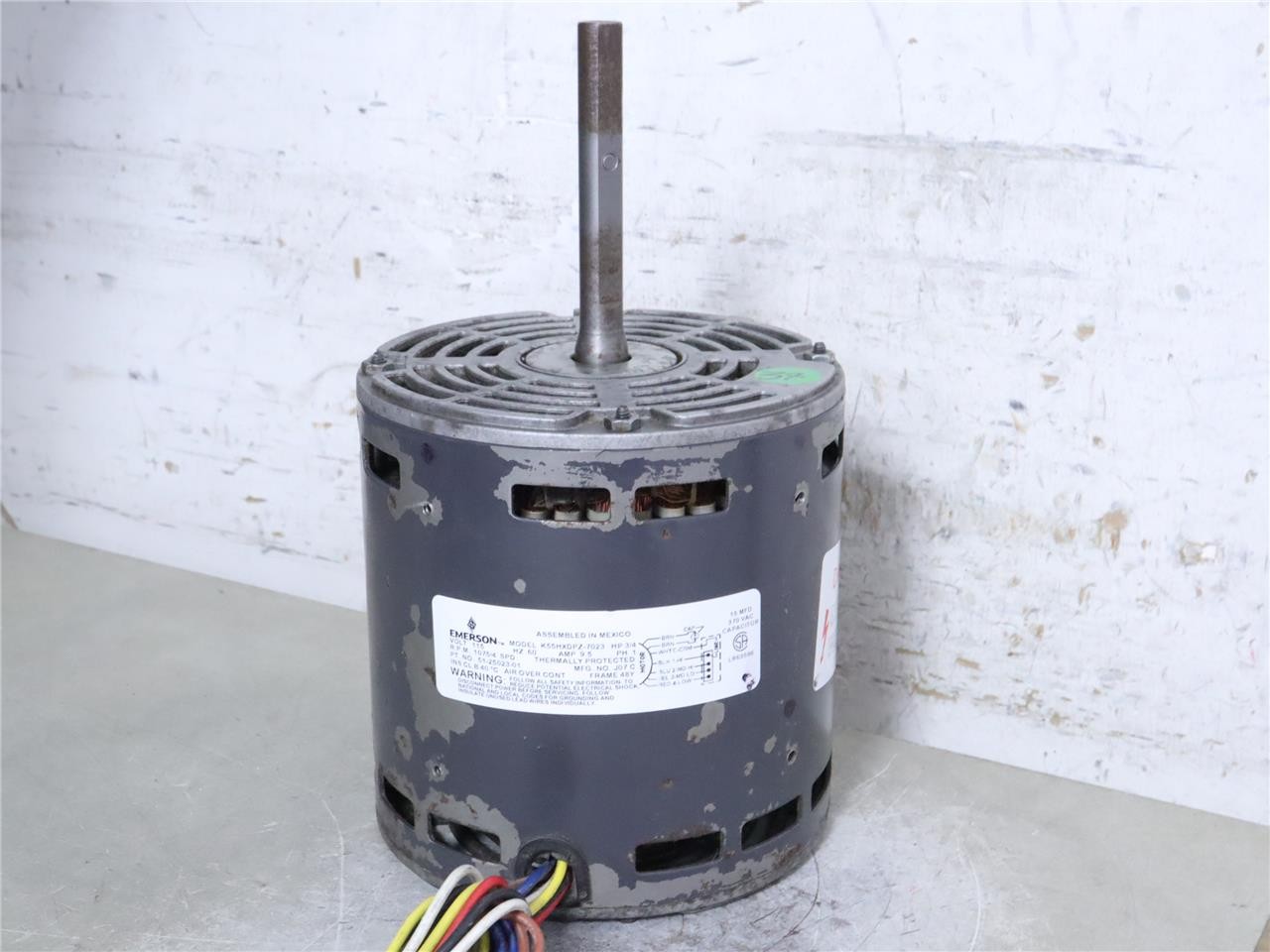 EMERSON K55HXDPZ-7023 Furnace Blower Motor 3/4HP 115V 1075RPM 4SPD 51-25023-01
