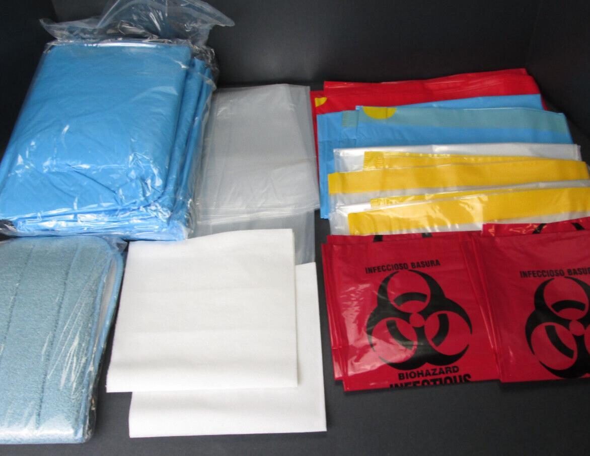 New Medline Quicksuite Complete O.R. OR Turnover Kit Sahara Linen Bag Mop Cloth