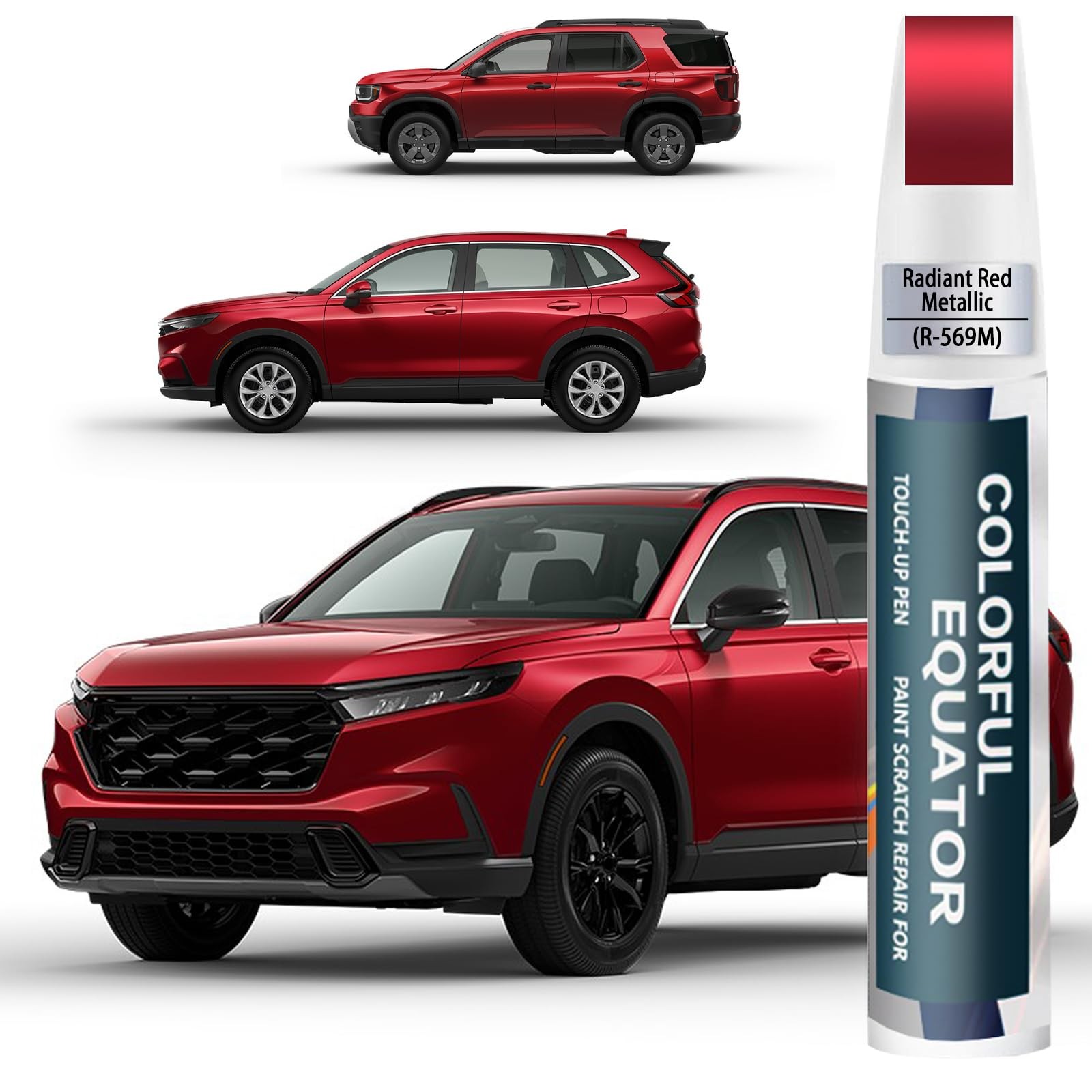 Touch Up Paint Pen for Honda Radiant Red Metallic Scratch Repair