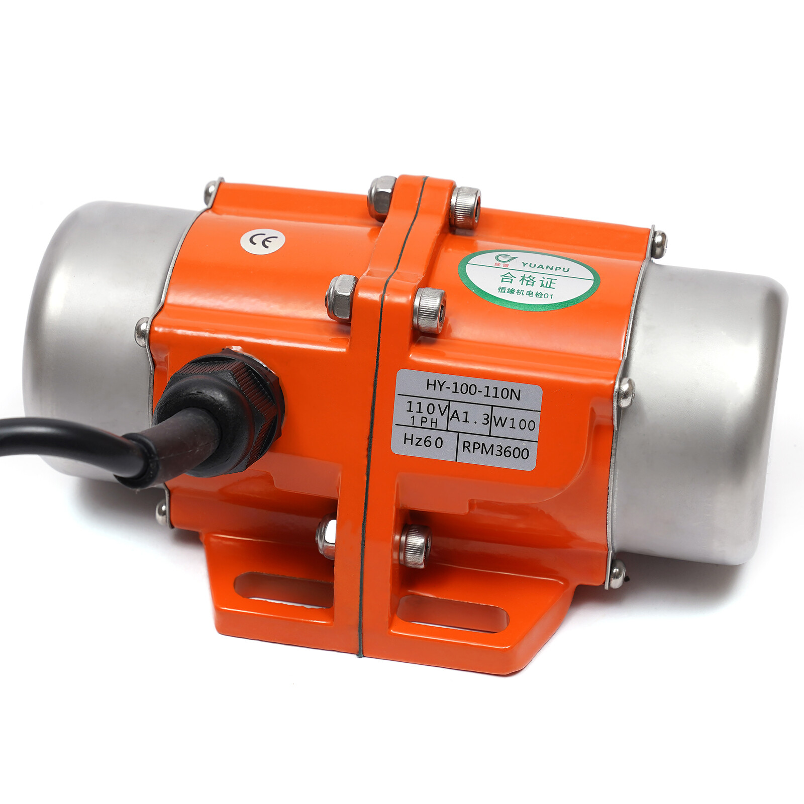 100W 110V Single?Phase Vibration Motor For Concrete With Adjustable Eccentricity