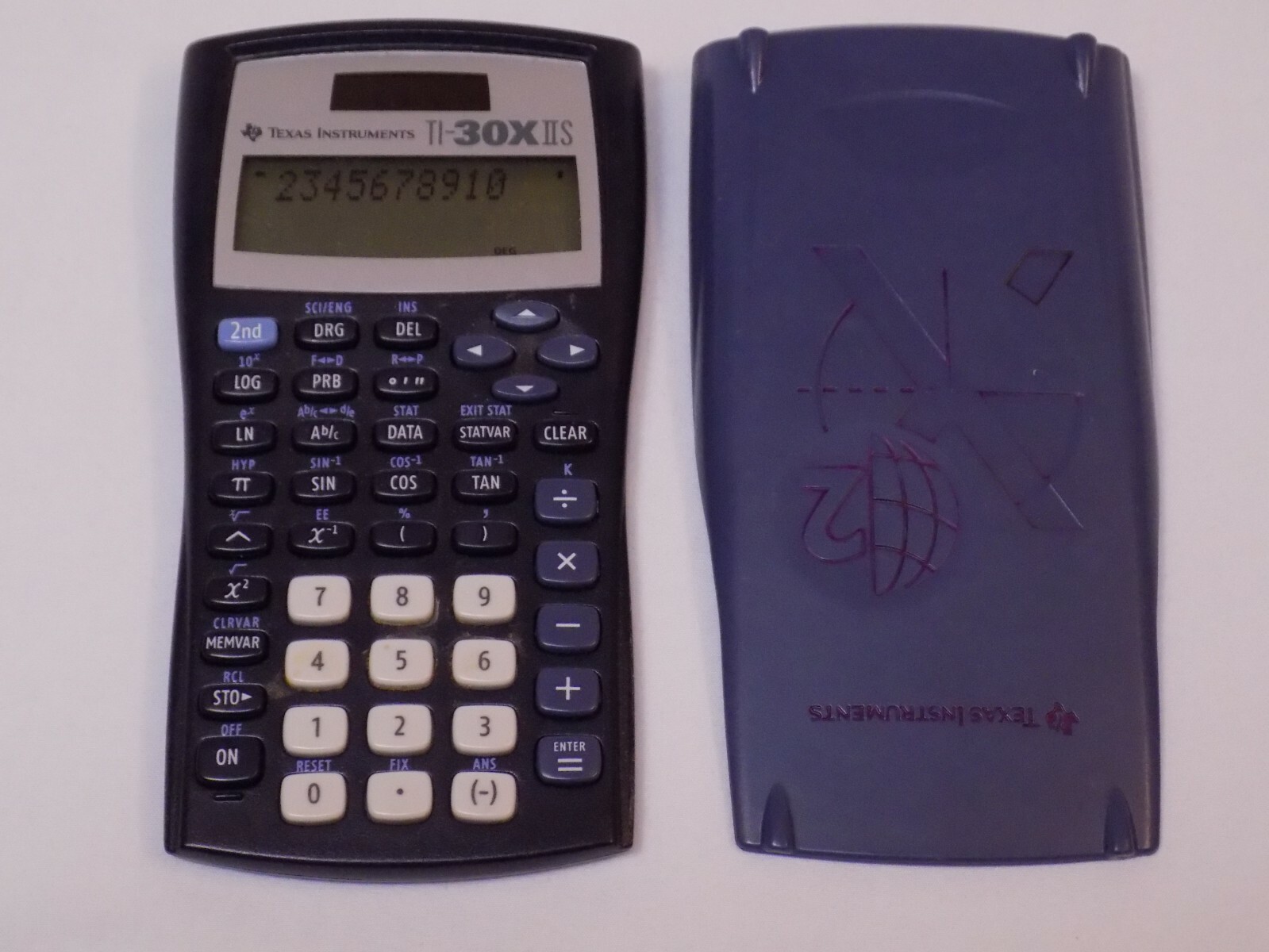 Texas Instruments TI-30XiiS Solar Pocket Scientific Calculator with Cover Blue
