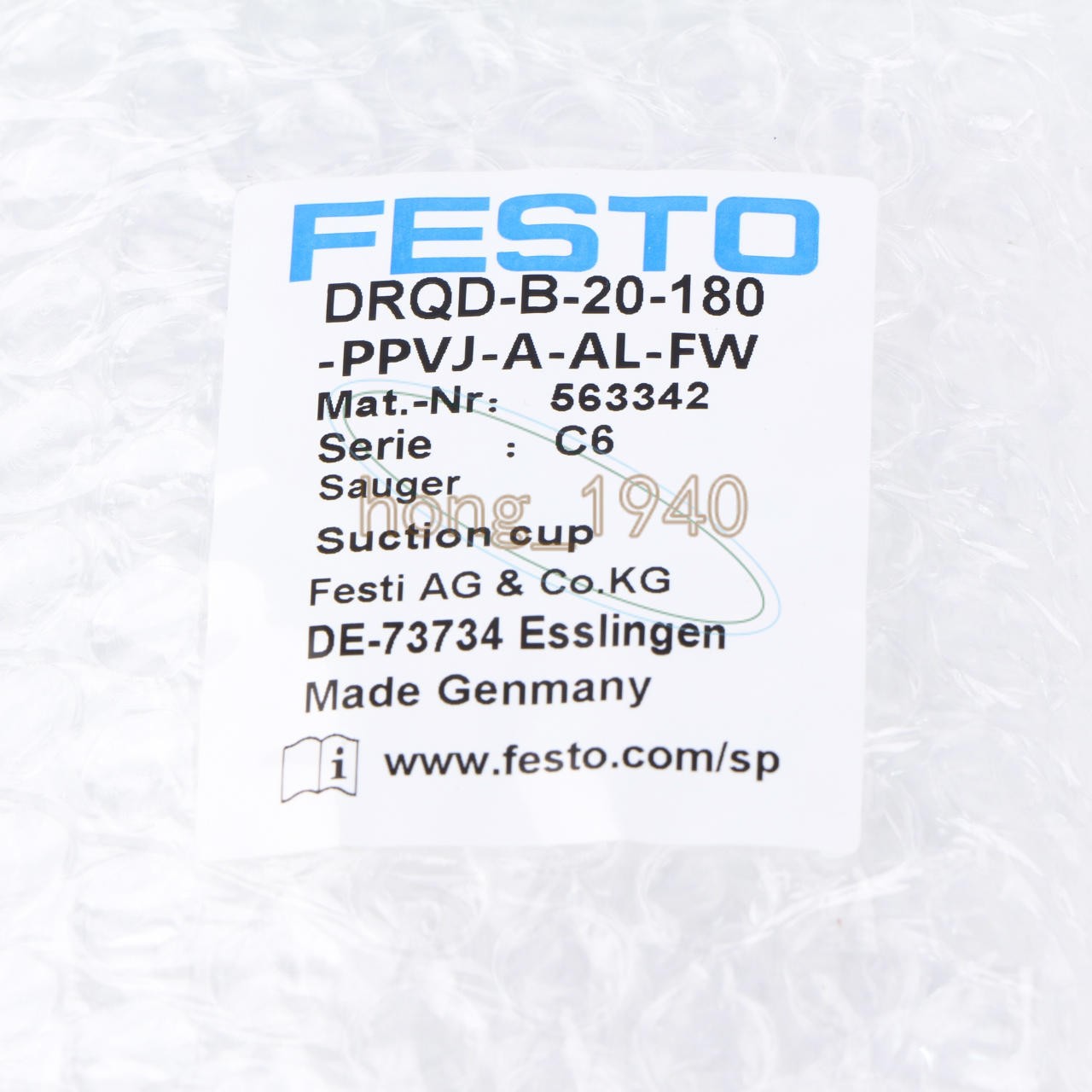 New In Box FESTO DRQD-B-20-180-PPVJ-A-AL-FW (563342) Twin-piston Cylinder