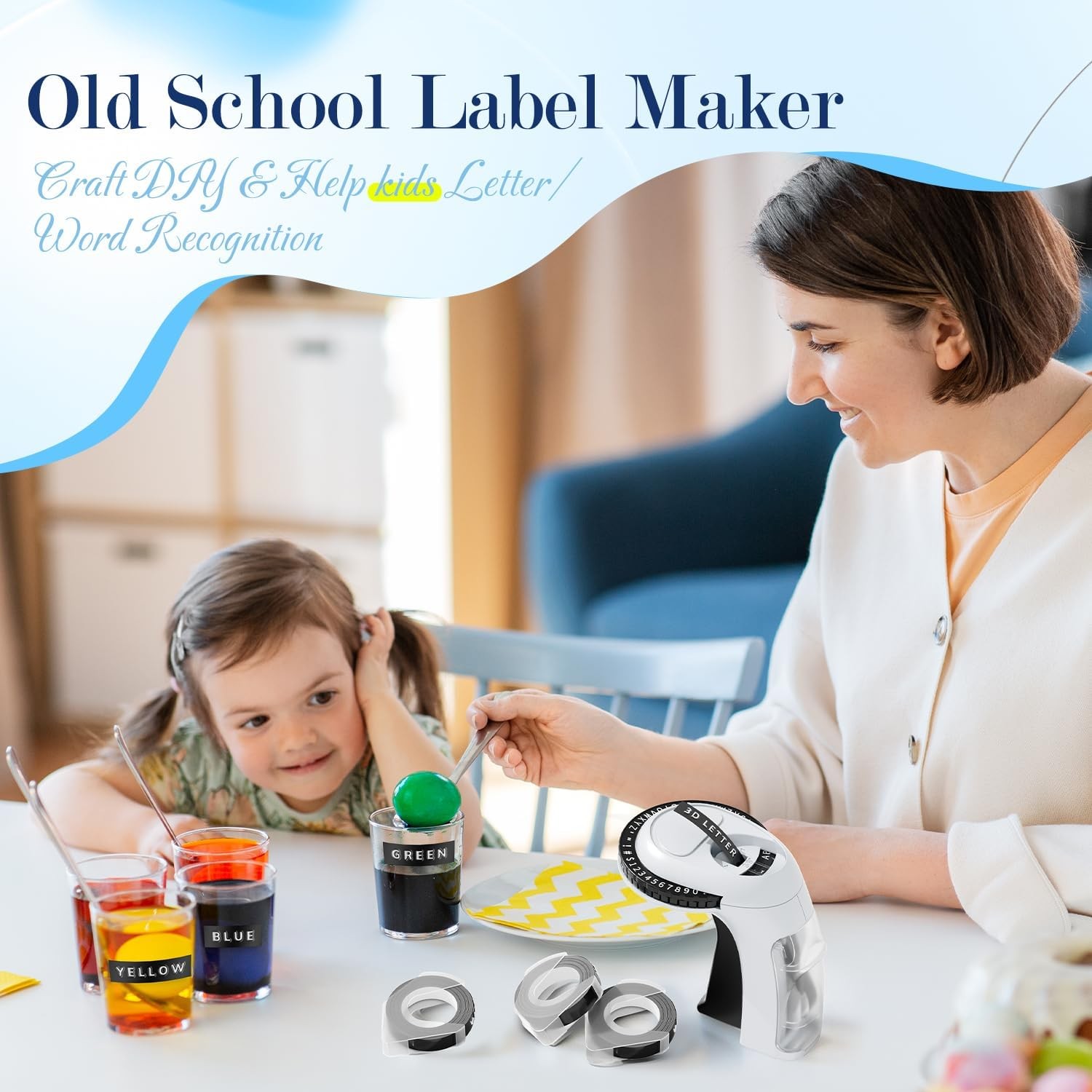 Phomemo Embossing Label Maker with 5 Tapes Organizer Xpress Pro Label Maker