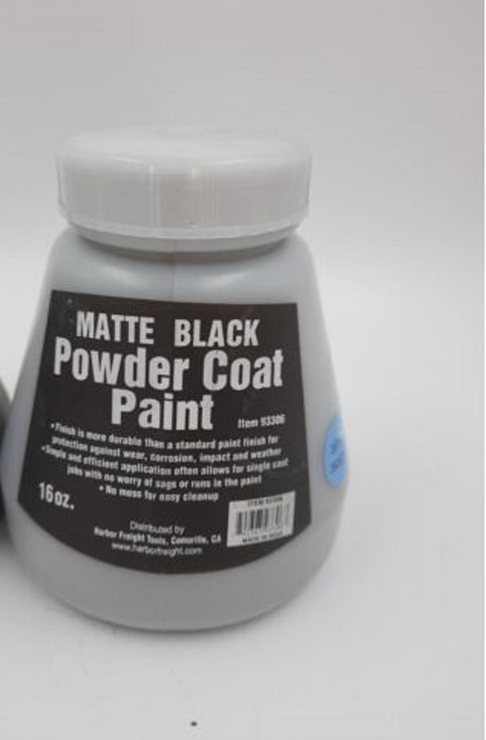 16 Oz. Matte Black Powder Coat Paint Finish Protects Against Corrosion No Mess