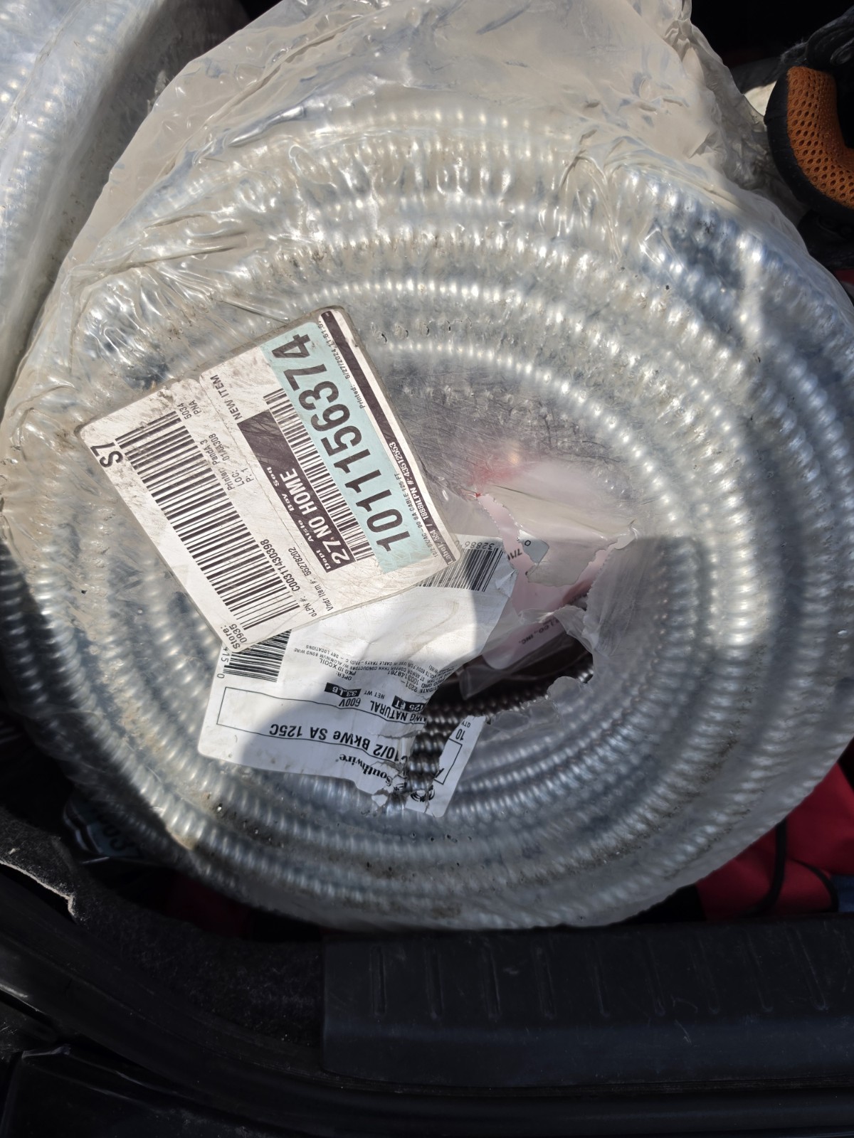 3 Rolls 125ft (190 For 1 Roll 500 For All)10/2 High Voltage BX cable. Brown/Grey