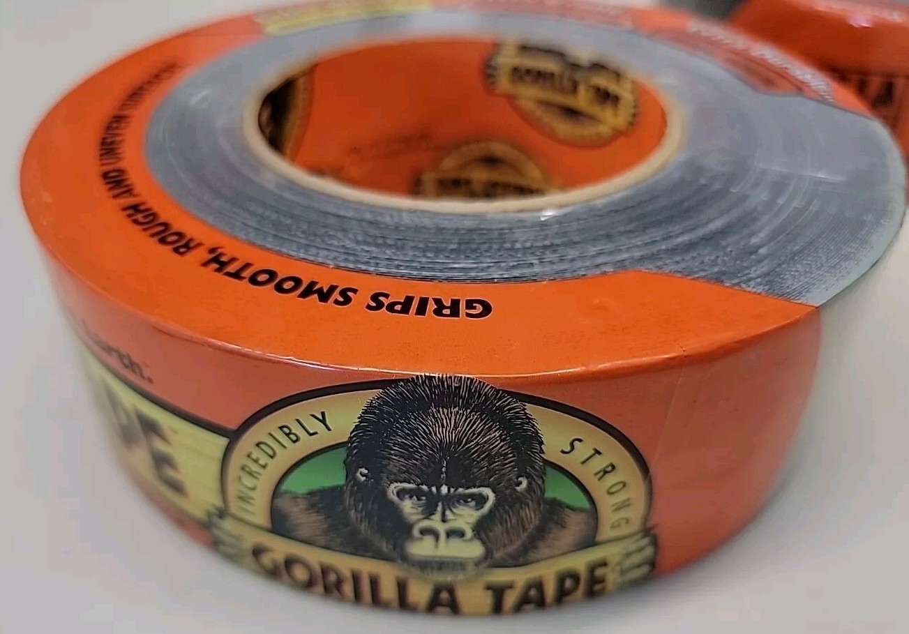 Gorilla Duct Tape 35 Yard 1.88″ Width Black Extra Sticky Double Thick 17 Mil