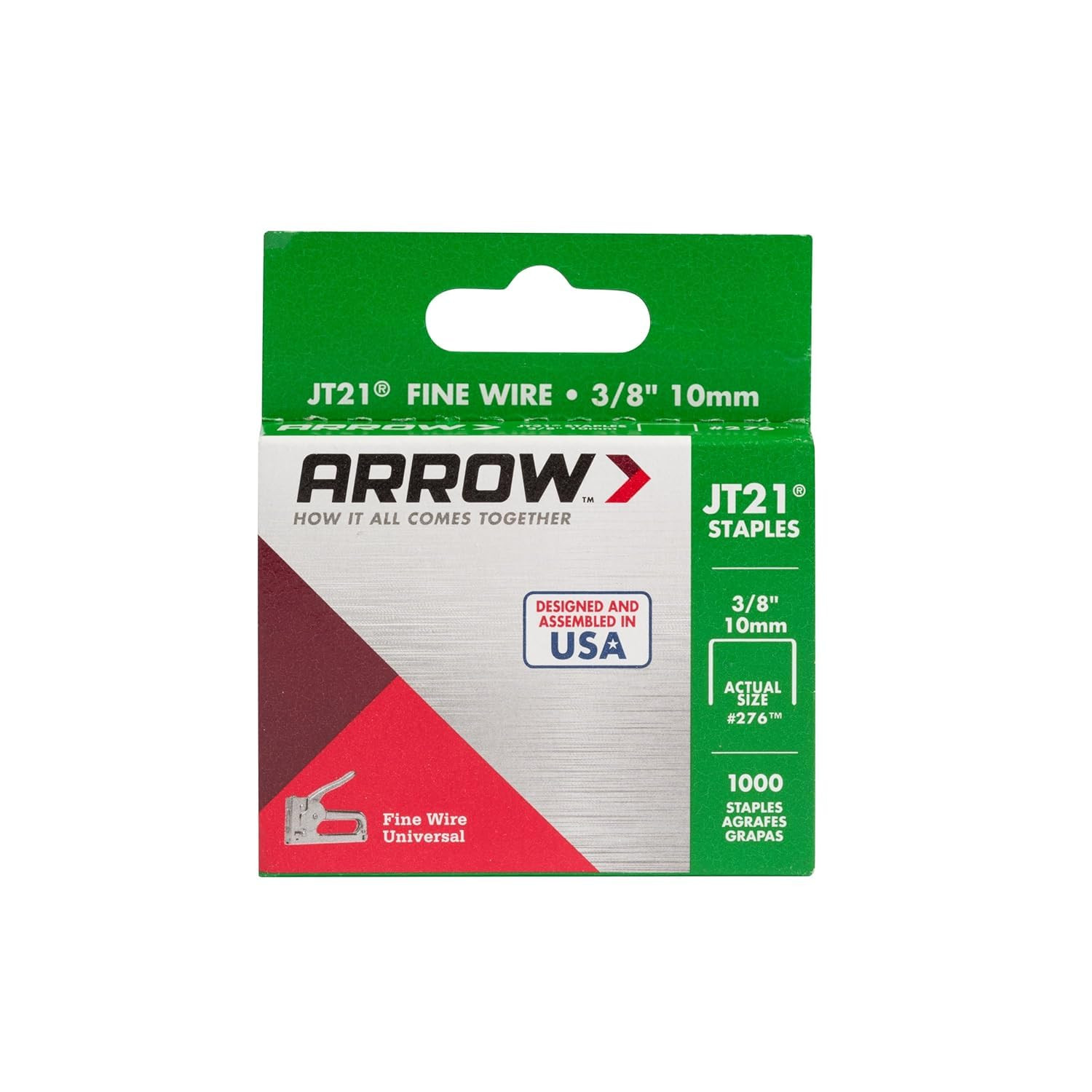 Arrow Jt21 3 8 Inch Staples For Staple Guns Heavy Duty Galvanized Steel 1000 …