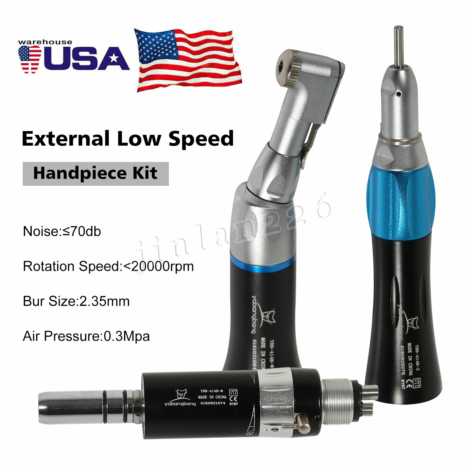 NSK Pana Max Style Dental 45° LED Turbine High Low Speed Handpiece 4H Air Motor