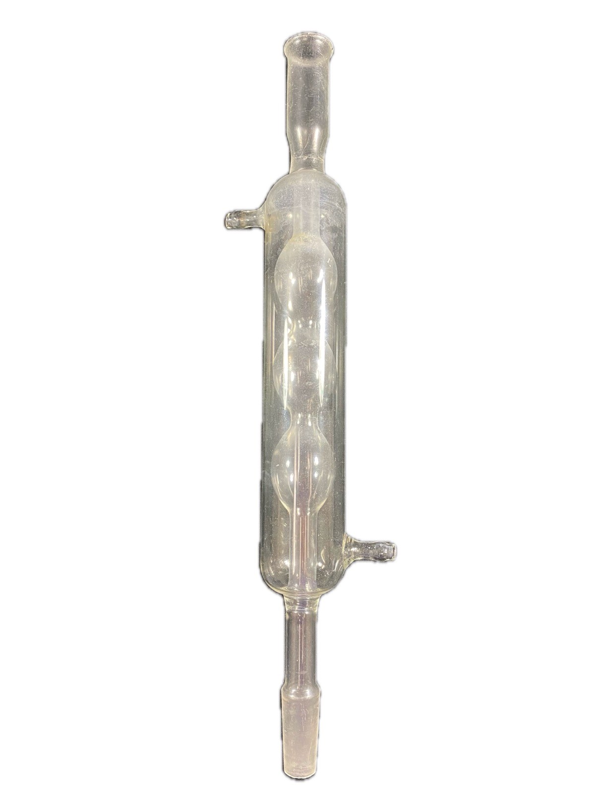 Laboratory Glass 24/40 3-Bulb 200mm Jacket Allihn Condenser 370mm Length