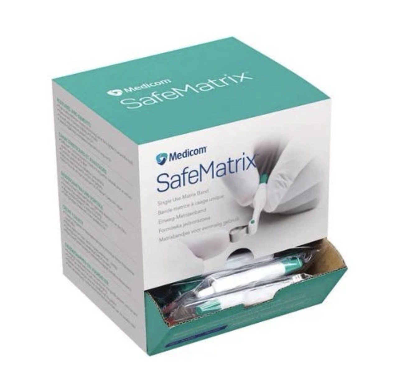 Medicom 30050 SafeMatrix Dental Matrix Bands 4.5mm Narrow Green 50/Bx