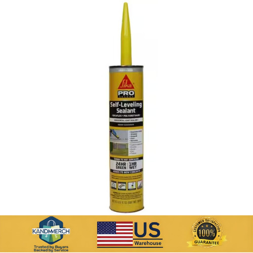 SIKA Sikaflex Self-Leveling Sealant Gray Polyurethane Fast Cure Concrete Crack