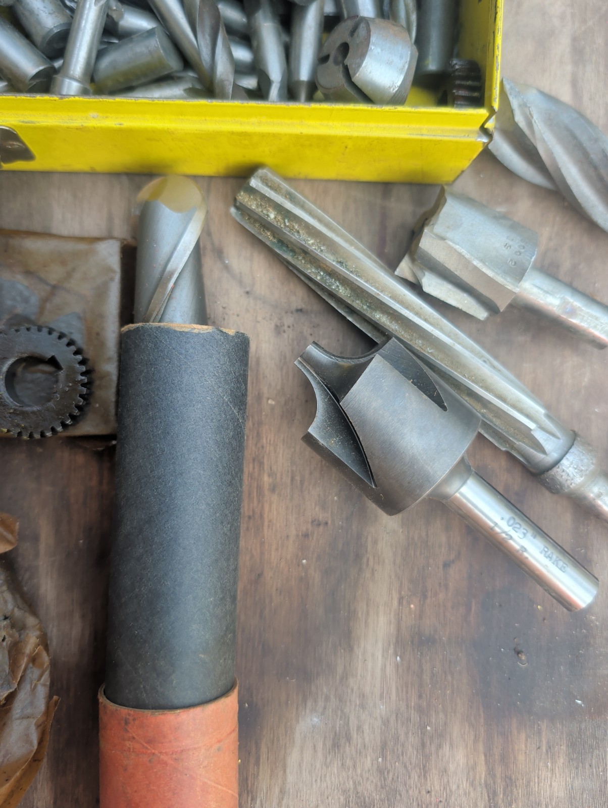 Mulling Machine End Mill Lot with New Bits Included Made In USA
