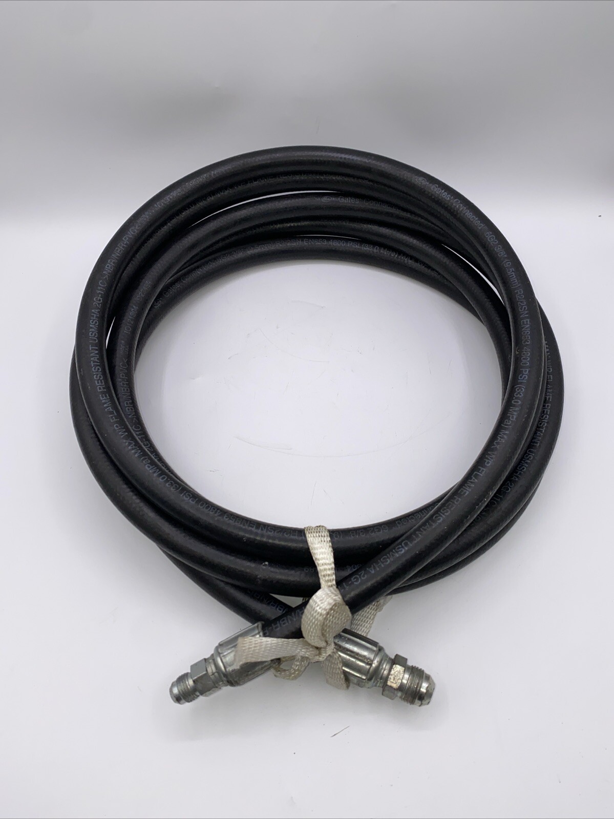 15 Feet Gates Connected 6G2 3/8″ R2/2SN EN853 4800 PSI Hydraulic Hose