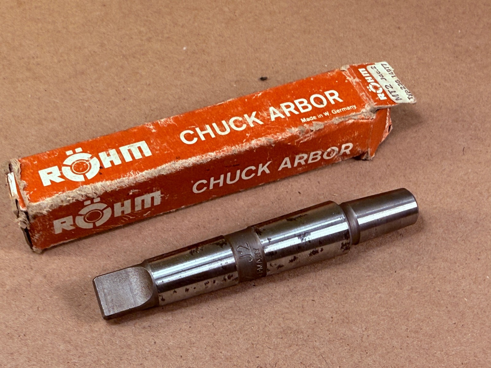 NOS – Rohm Jacobs Chuck Arbor – 14977 – 2MT Arbor to 2JT – New Old Stock