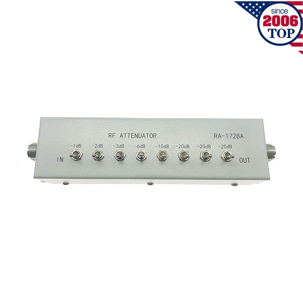 NEW 0 – 82DB VARIABLE/ STEP ATTENUATOR 50 OHM for Ham Radio Transmitter etc-USA
