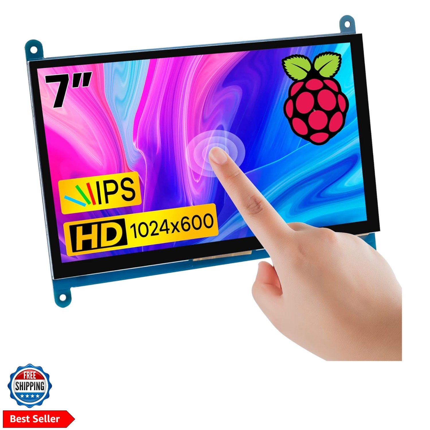 7 Inch IPS LCD Touch Screen Display Panel 1024×600 Capacitive Screen HDMI Mon…