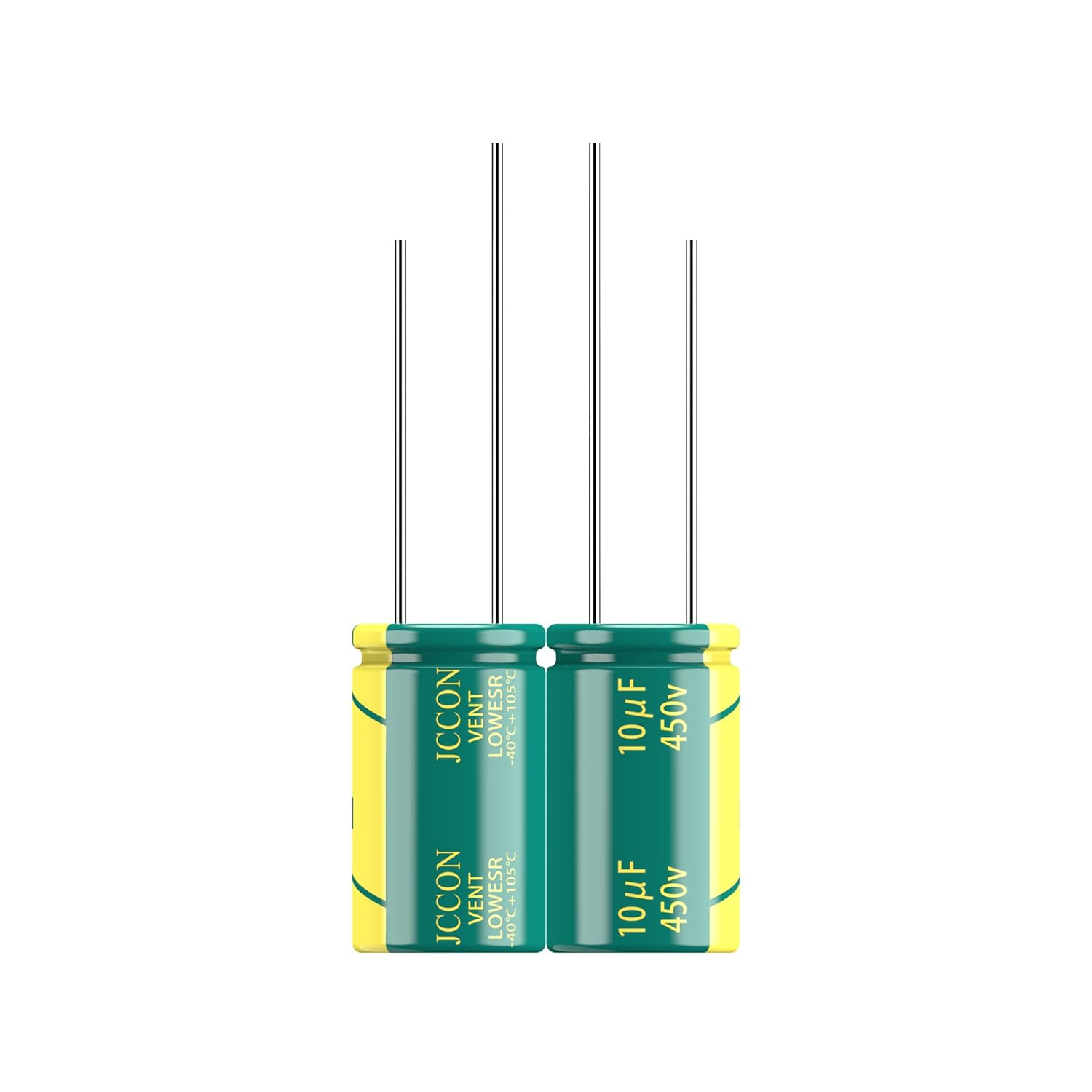 10-Pack 450V 10Uf Low ESR Electrolytic Capacitors 10X17Mm , 450Volt 10MFD