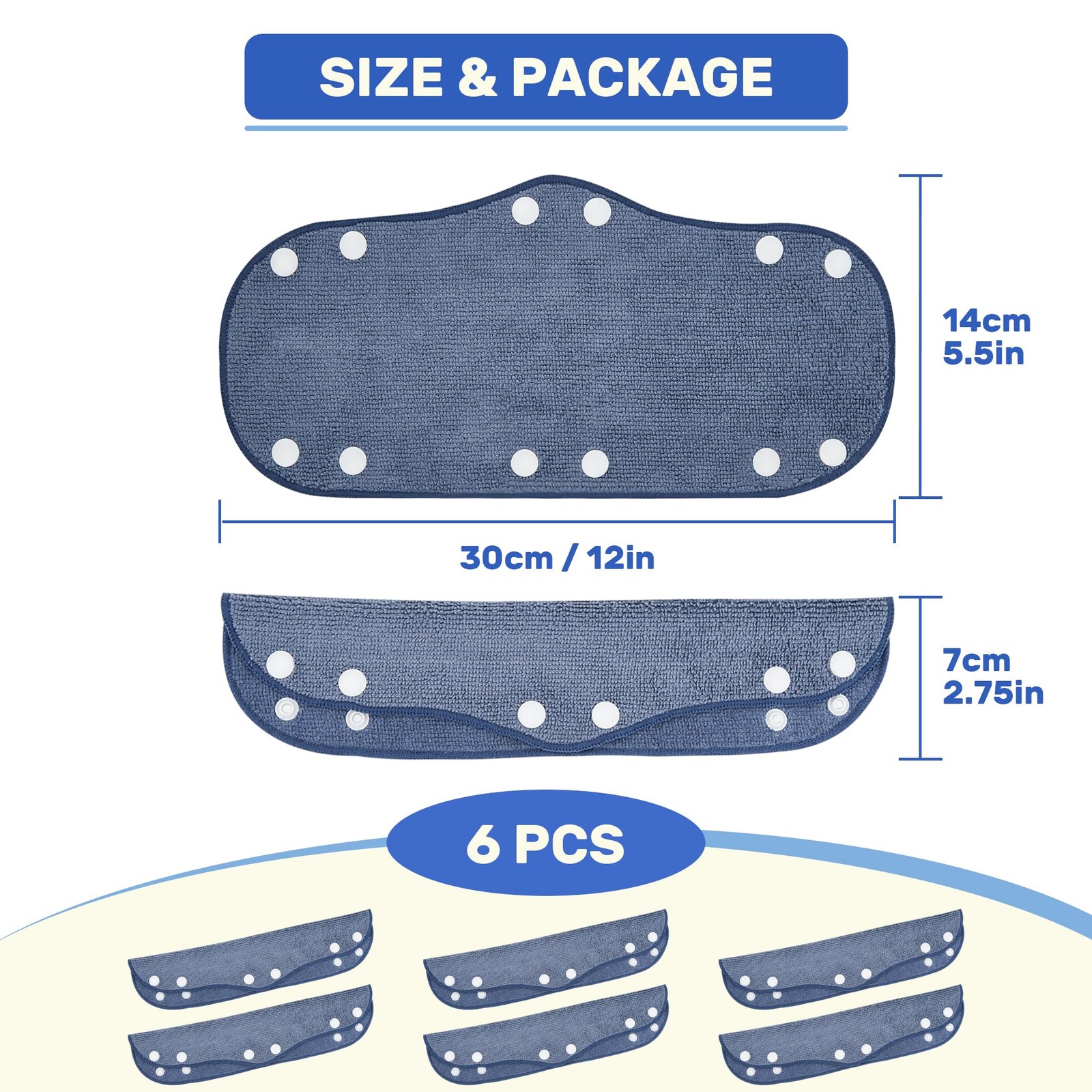 6 Pack Hard Hat Sweatbands Cotton Hard Hat Liners Reusable Washable Absorber