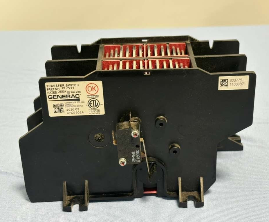 Generac Transfer Switch Assembly 200 Amps 240 Vac Part 0L2911