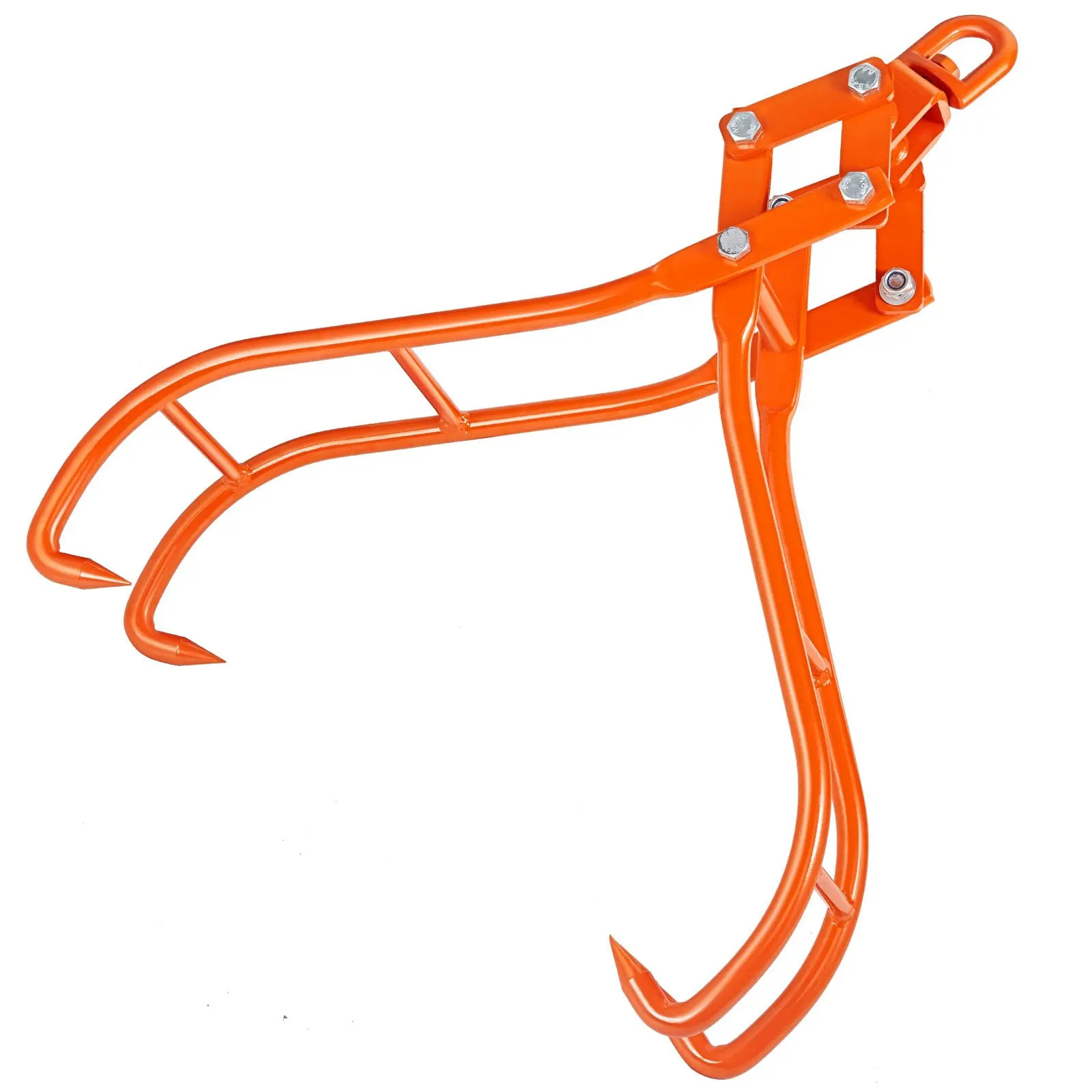 36″ Timber Log Lifting Tongs 4 Claw Swivel Steel Grapple 1500kg Loading Capacity