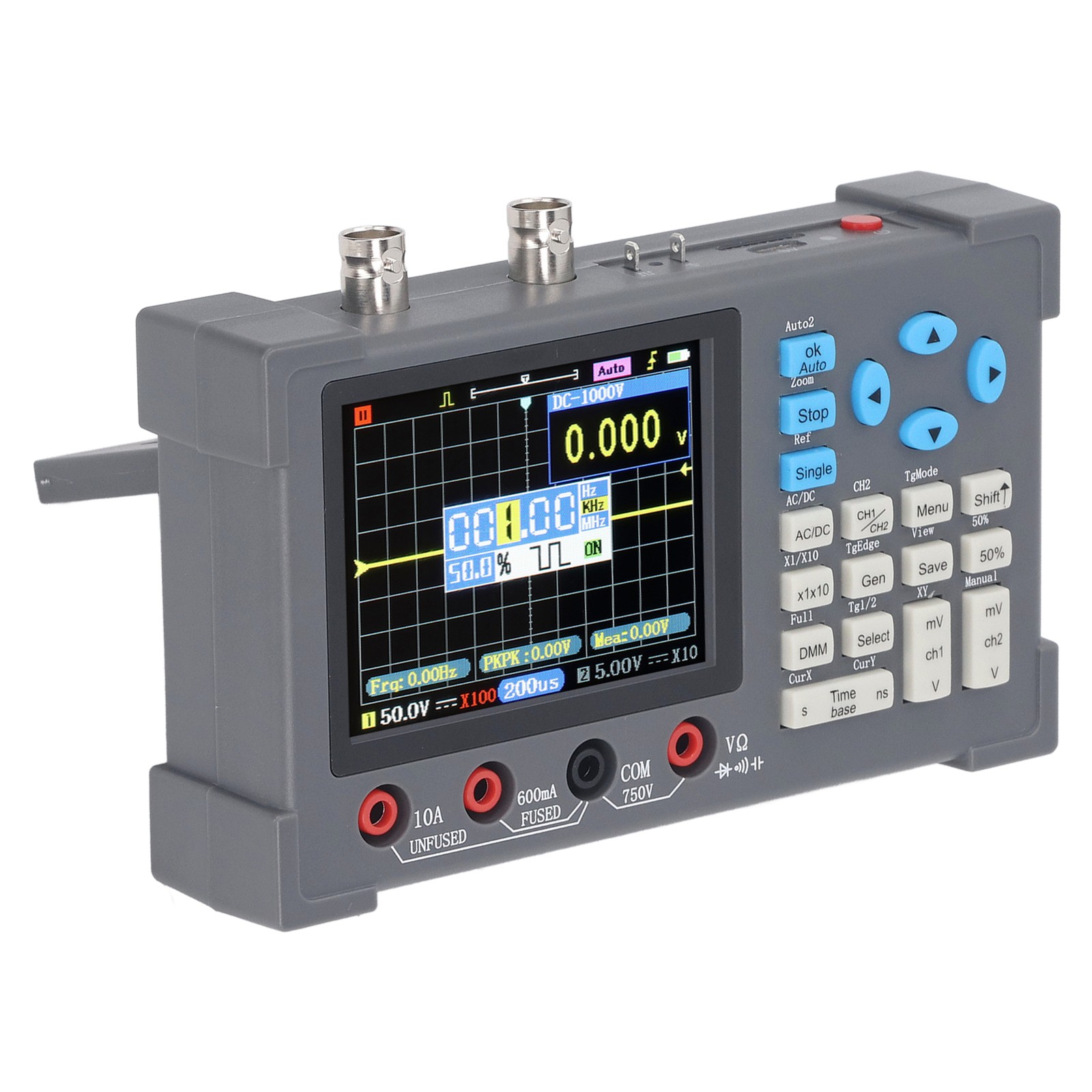 NEW Digital Oscilloscope 3 In 1 Multimeter Signal Generator 120M 250MSa/s 3.2in