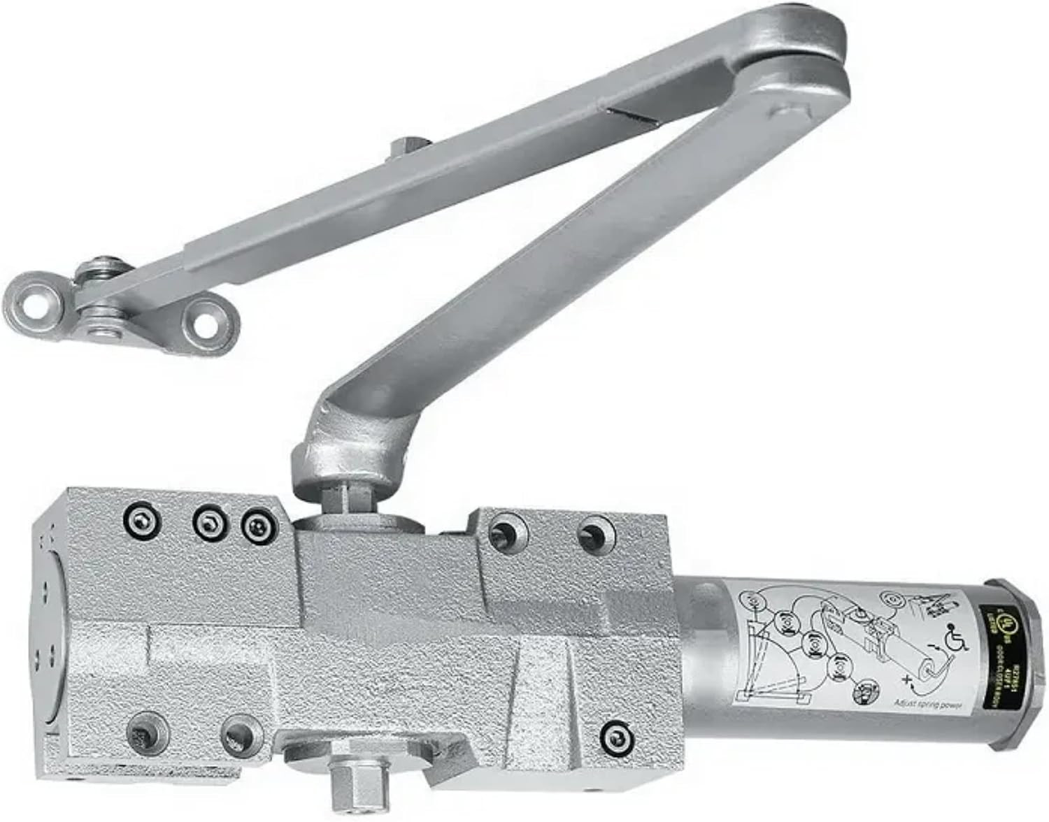 4041 Heavy Duty Automatic Door Closer – Adjustable for Doors (40-330Lbs)
