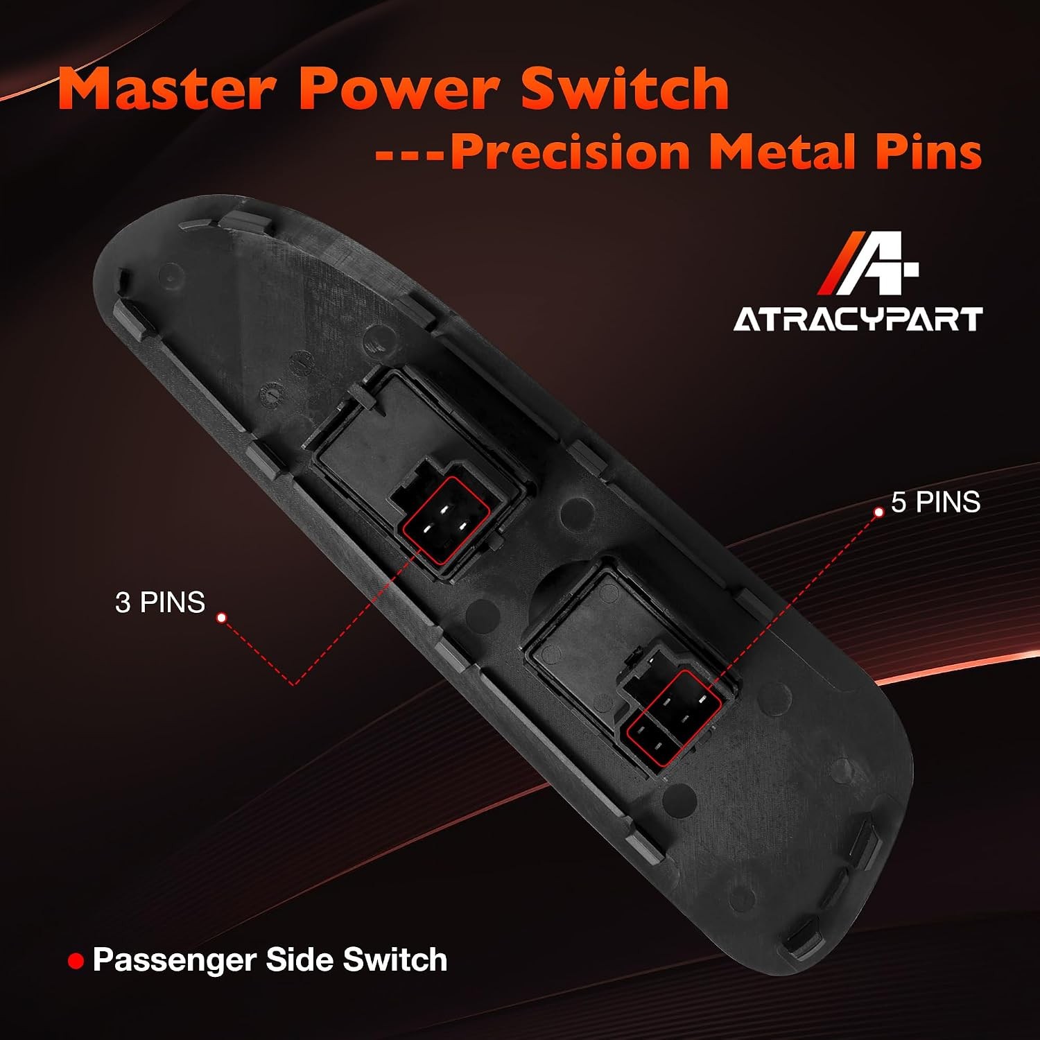 Power Window Switch Passenger Side Front Right Door Lock Glass Control | Compati
