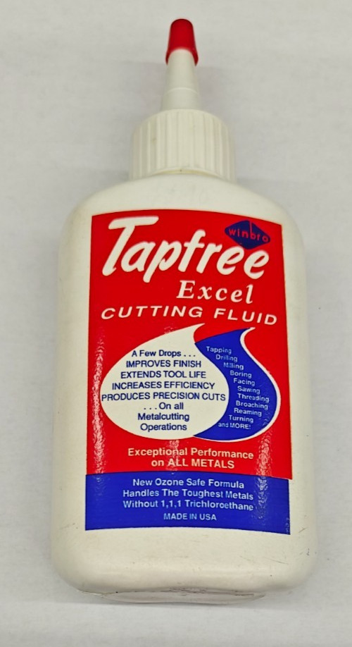 Winbro Tapfree Excel Cutting Fluid Bottle 4 Fl. Oz For Use On ALL Metals USA