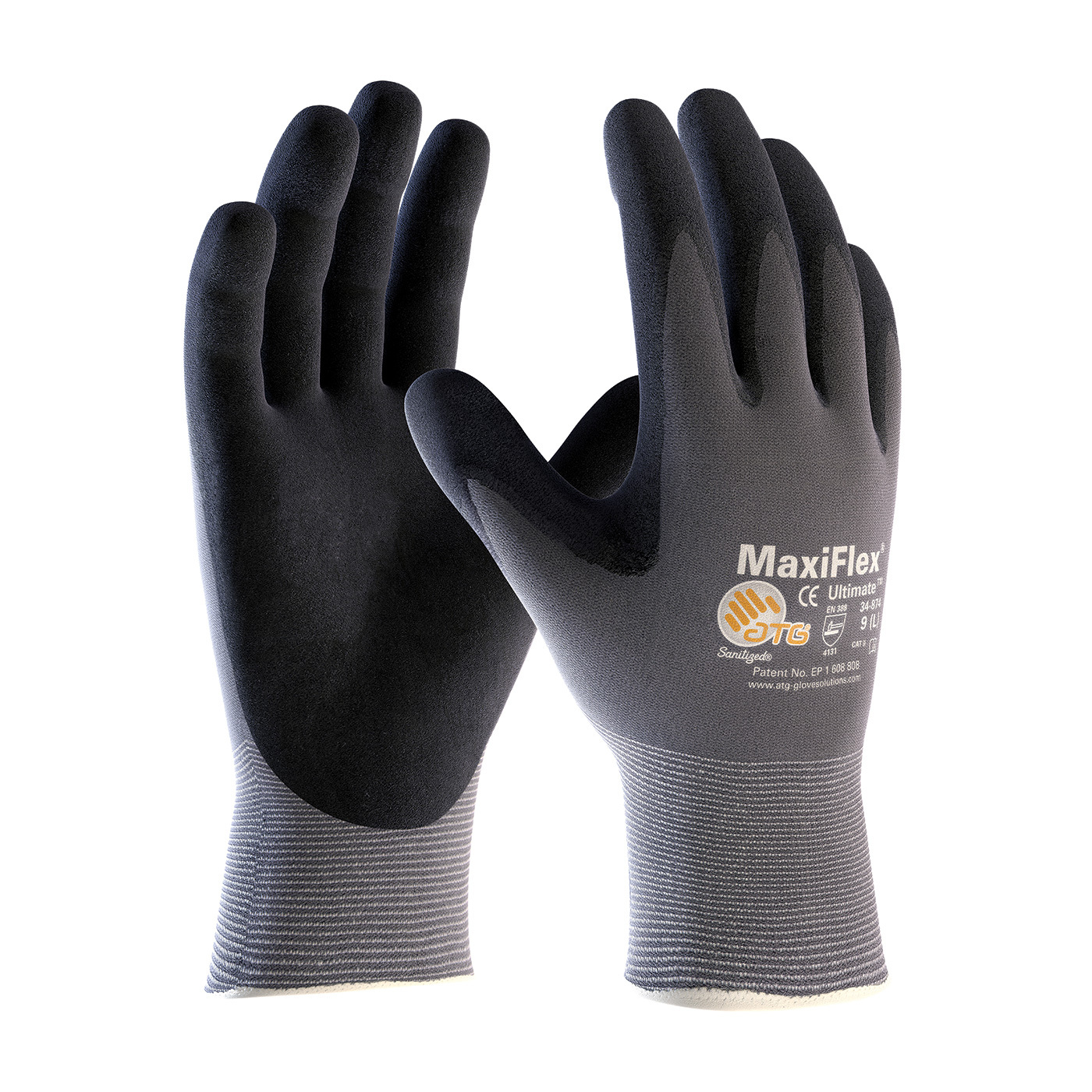 PIP MaxiFlex Ultimate Nitrile Micro-Foam Coated Gloves MEDIUM 6 pair (34-874/M)