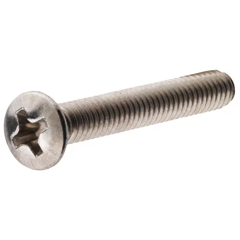 Stainless Steel Oval Head Phillips Machine Screw Assorted Kit (106-Pack)