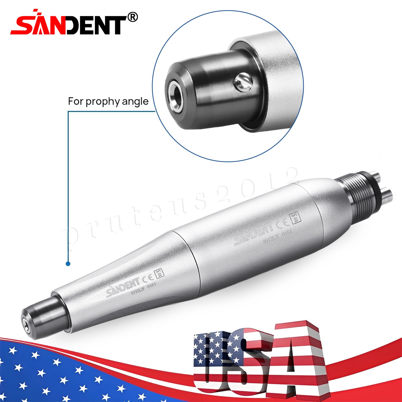 NSK Style Fiber Optic Dental E-generator LED 3-Spray High Speed handpiece 4 Hole