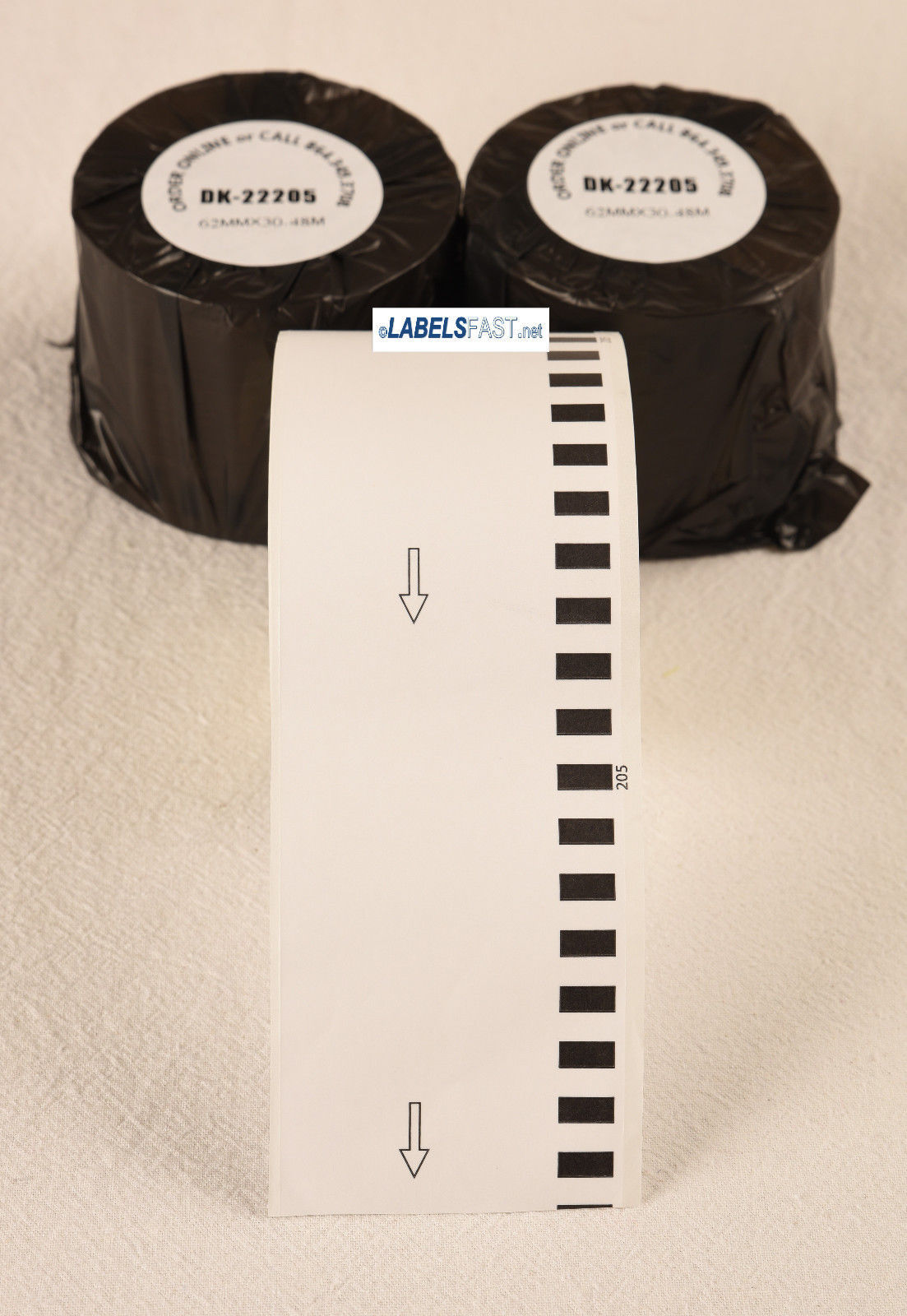 Labels123 Brand-Fits Brother 2205 Continuous Feed Label Rolls. Generic Saves $$.