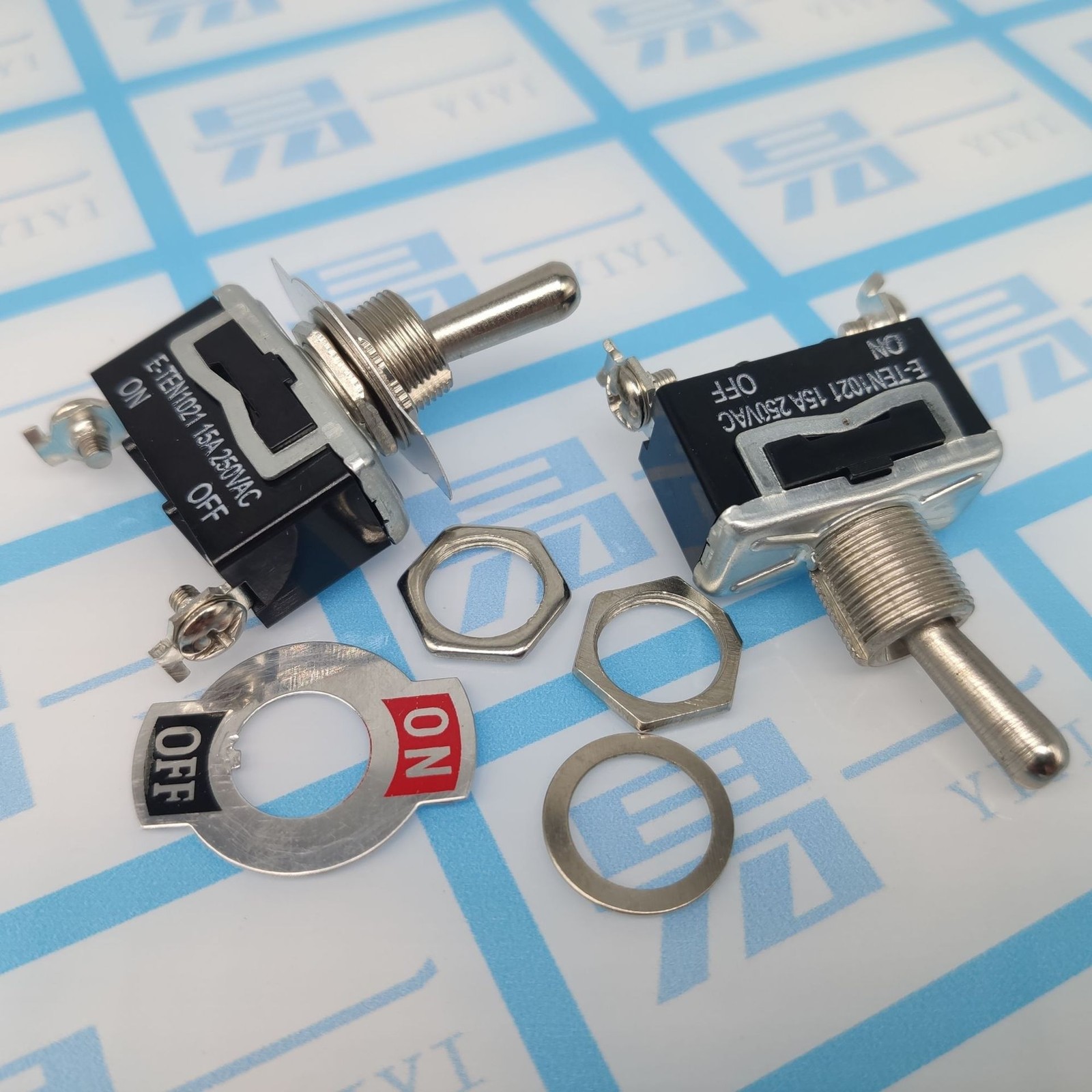 5 Pack Heavy Duty Toggle Switch with Waterproof Covers – 15A 250V Capacity
