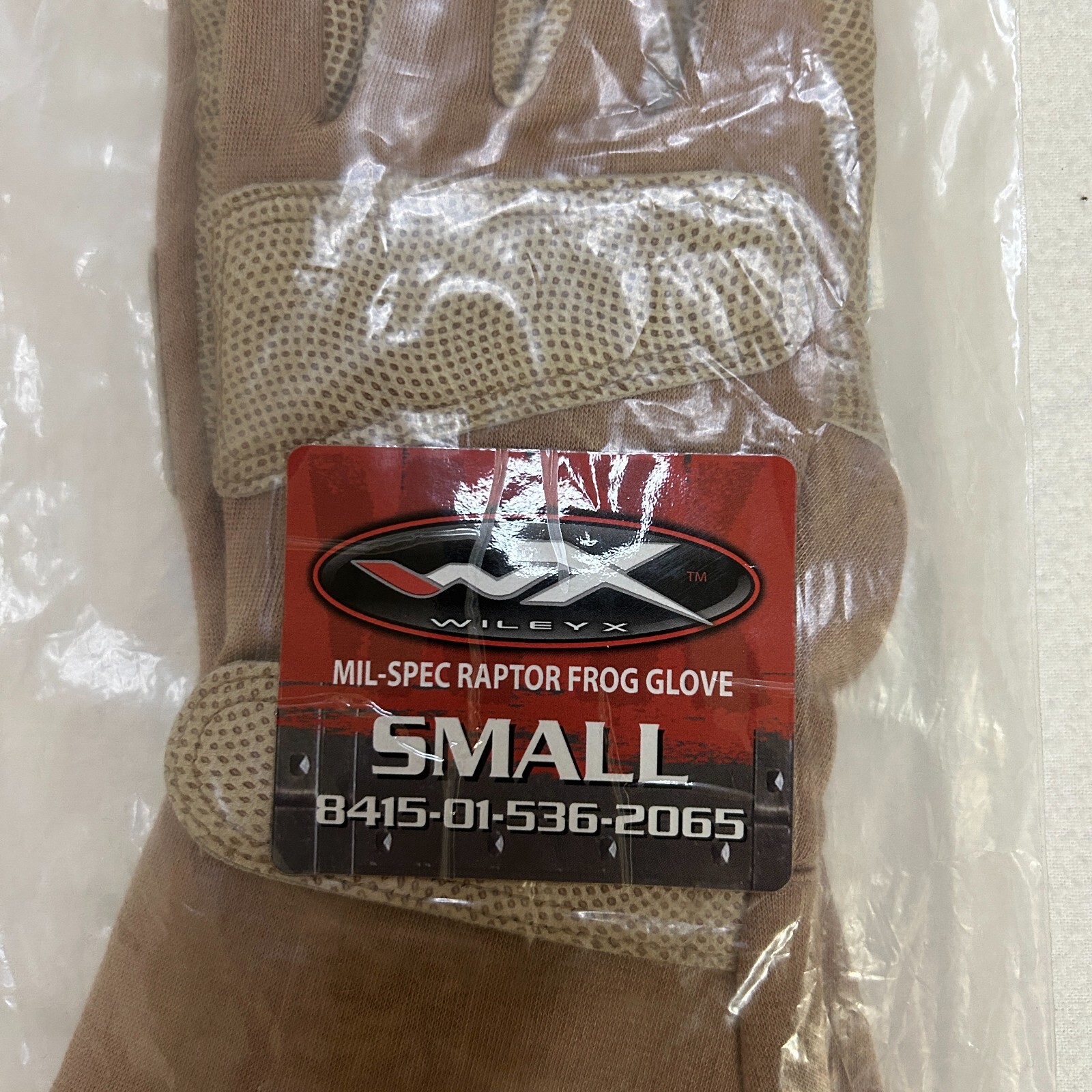 USGI Wiley-X Unissued USMC Coyote Tan Fire Resistant Frog Gloves Size SMALL