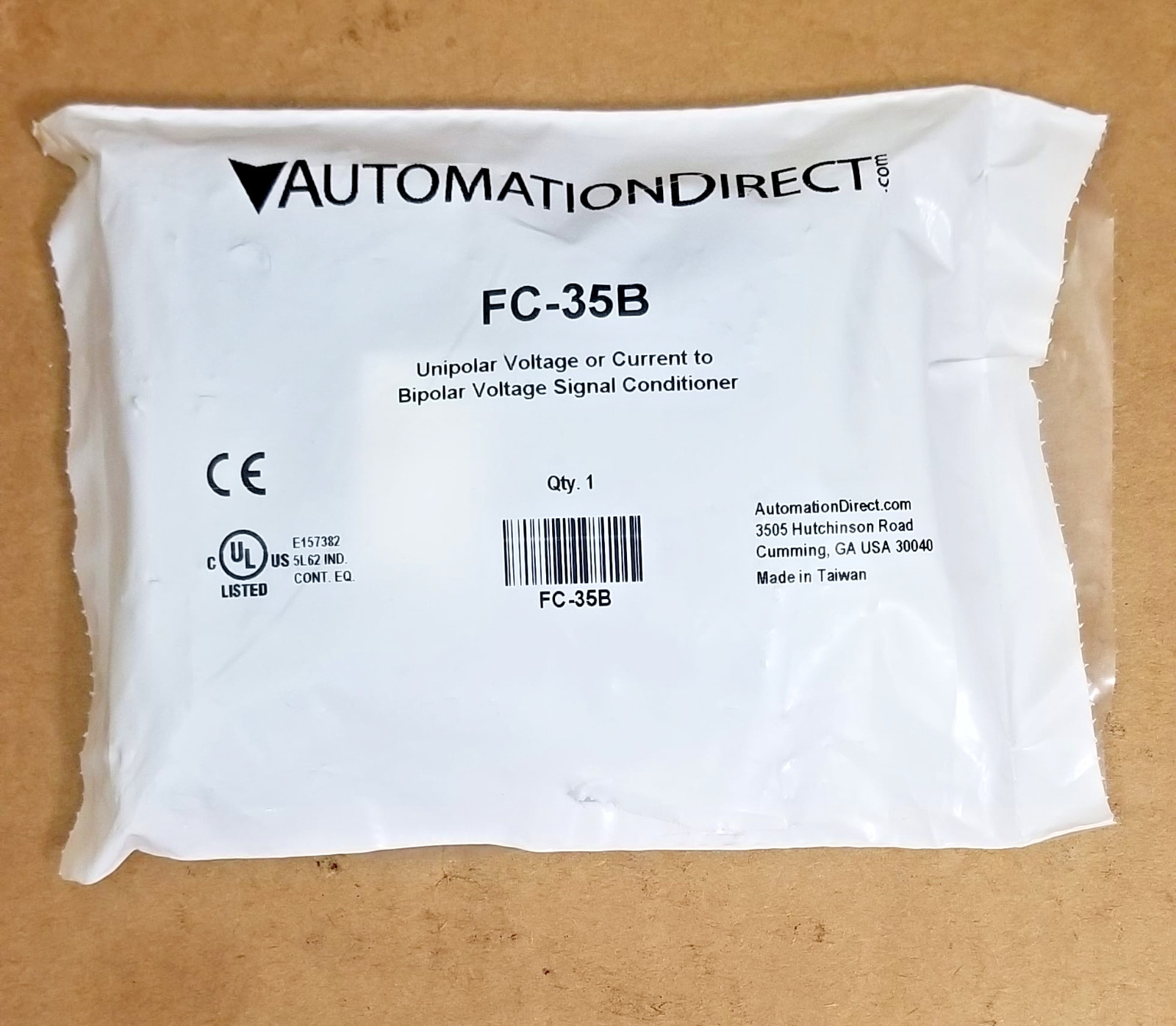AUTOMATION DIRECT FC-35B 24V CURRENT TO BIPOLAR VOLTAGE SIGNAL