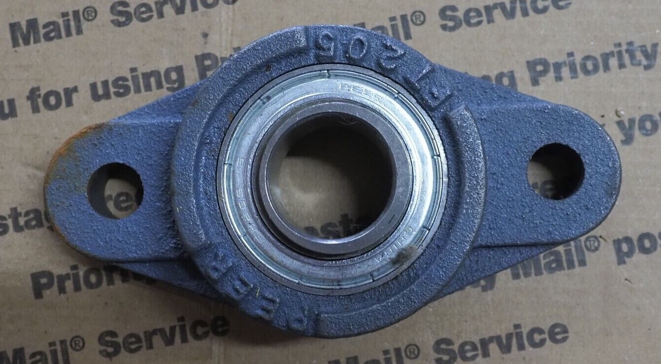 Two-Bolt Flange Solid Housing Cast Iron FT205 w/fh-205-16 bearing ID 1″ NOS BX41